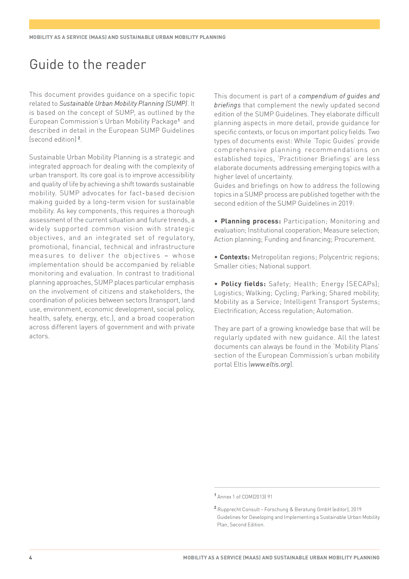 Eltis：出行即服务和可持续城市交通规划报告（英文版） 第4页