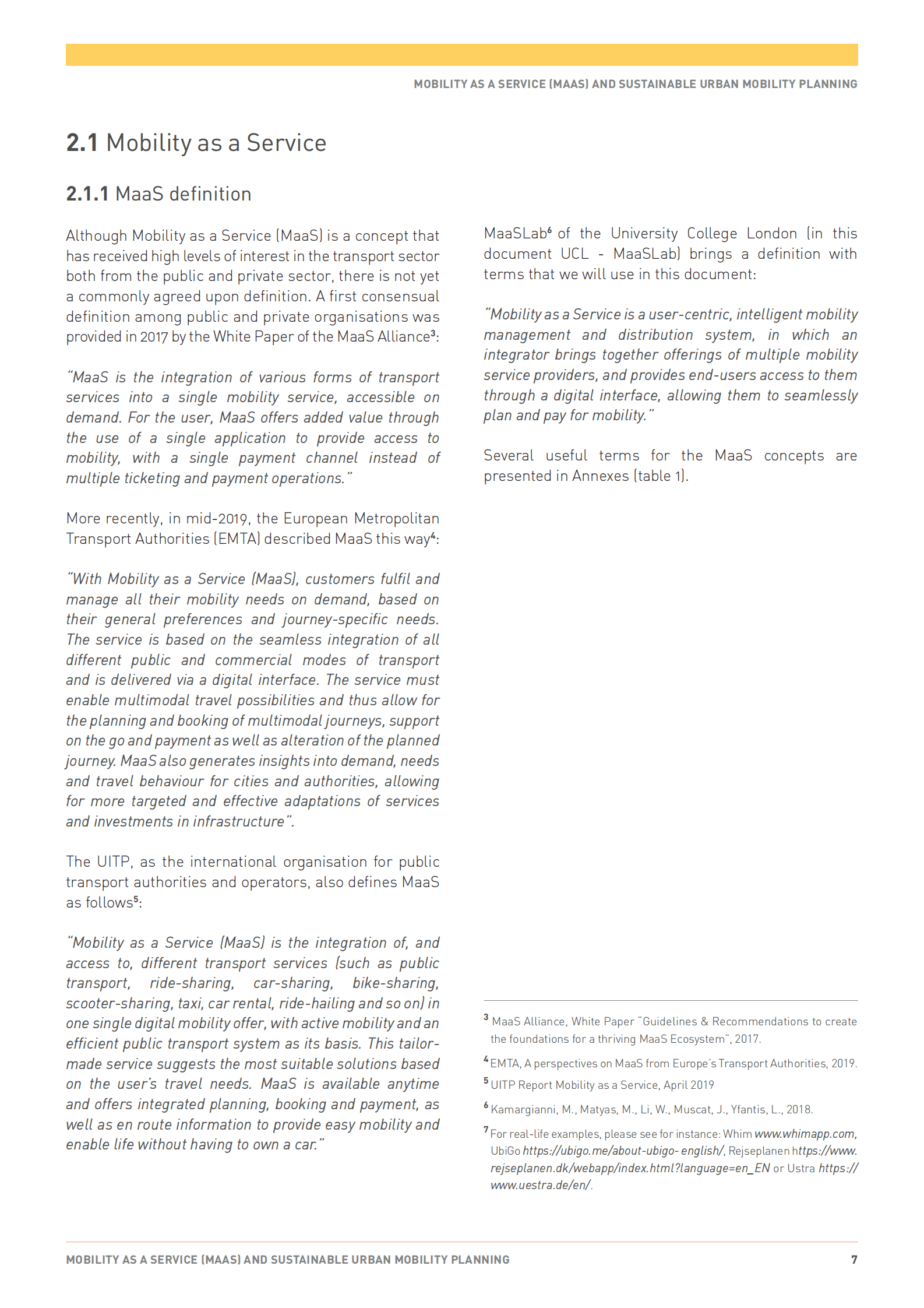 Eltis：出行即服务和可持续城市交通规划报告（英文版） 第7页