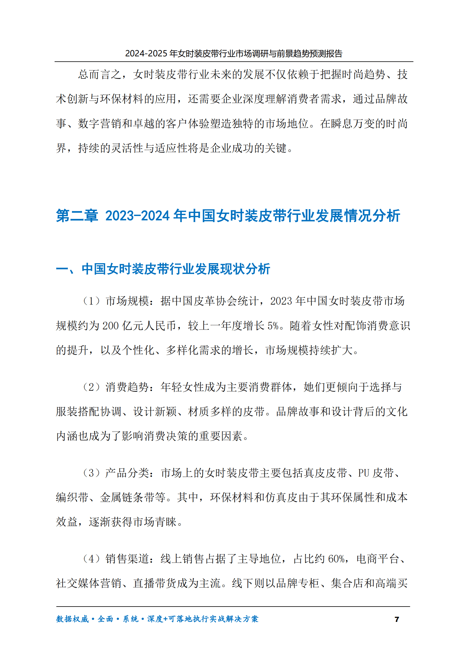 2024-2030年女时装皮带行业市场调研及前景趋势预测报告 第7页