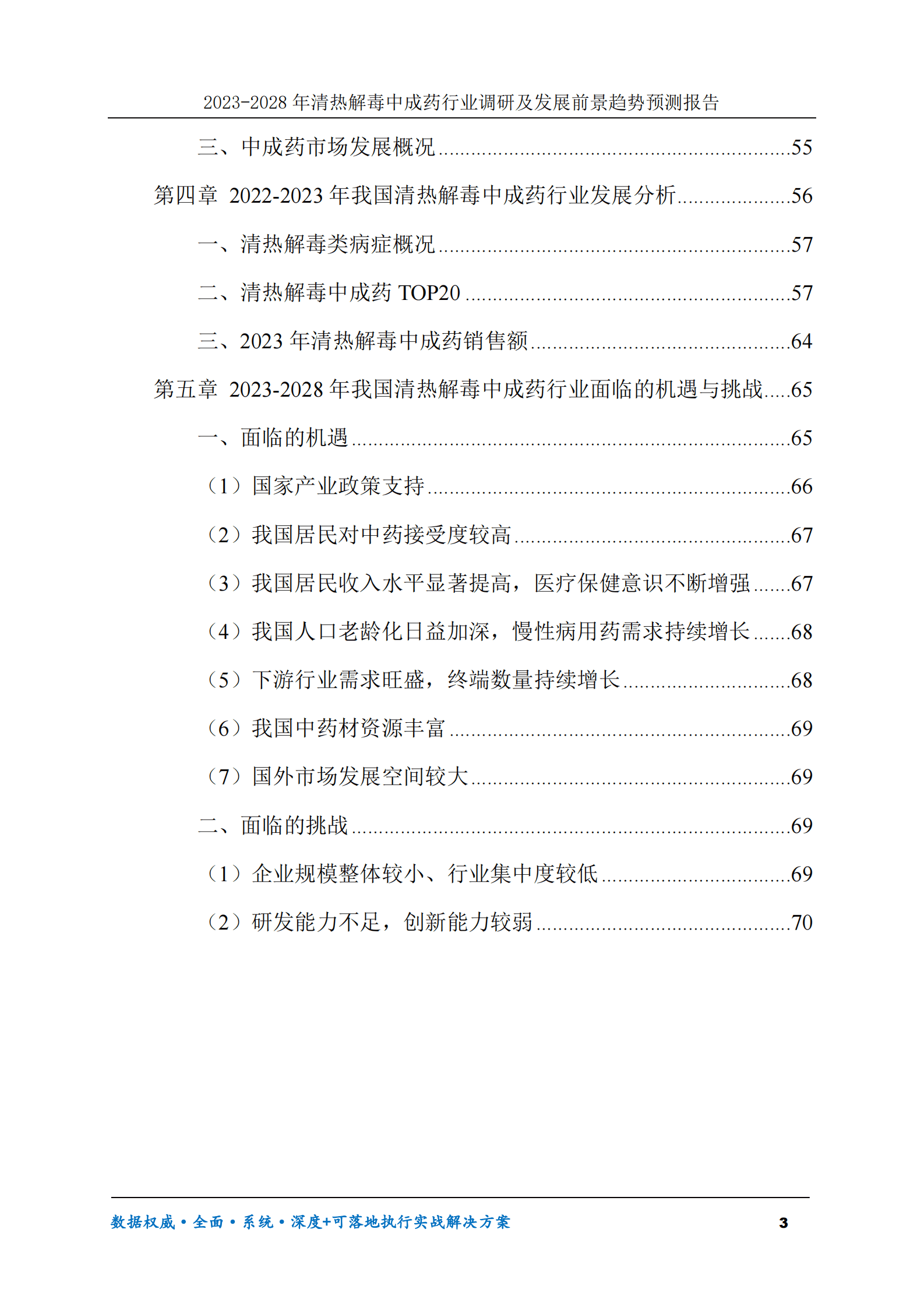 2023-2028年清热解毒中成药行业调研及发展前景趋势预测报告 第3页
