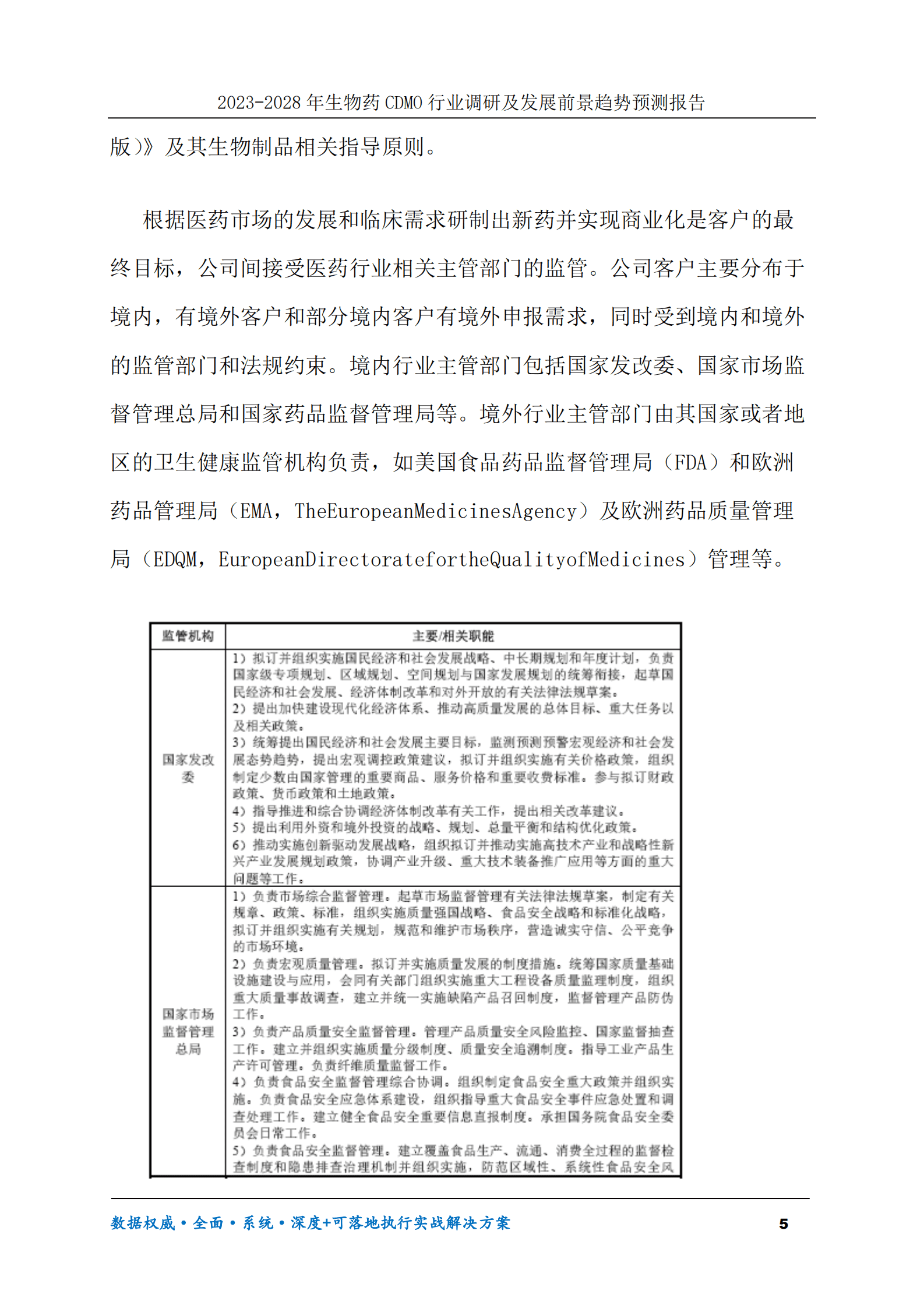2023-2028年生物药CDMO行业调研及发展前景趋势预测报告 第5页