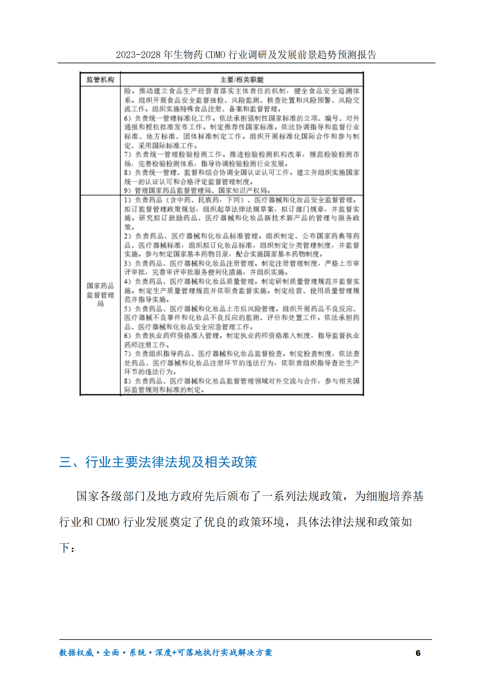 2023-2028年生物药CDMO行业调研及发展前景趋势预测报告 第6页