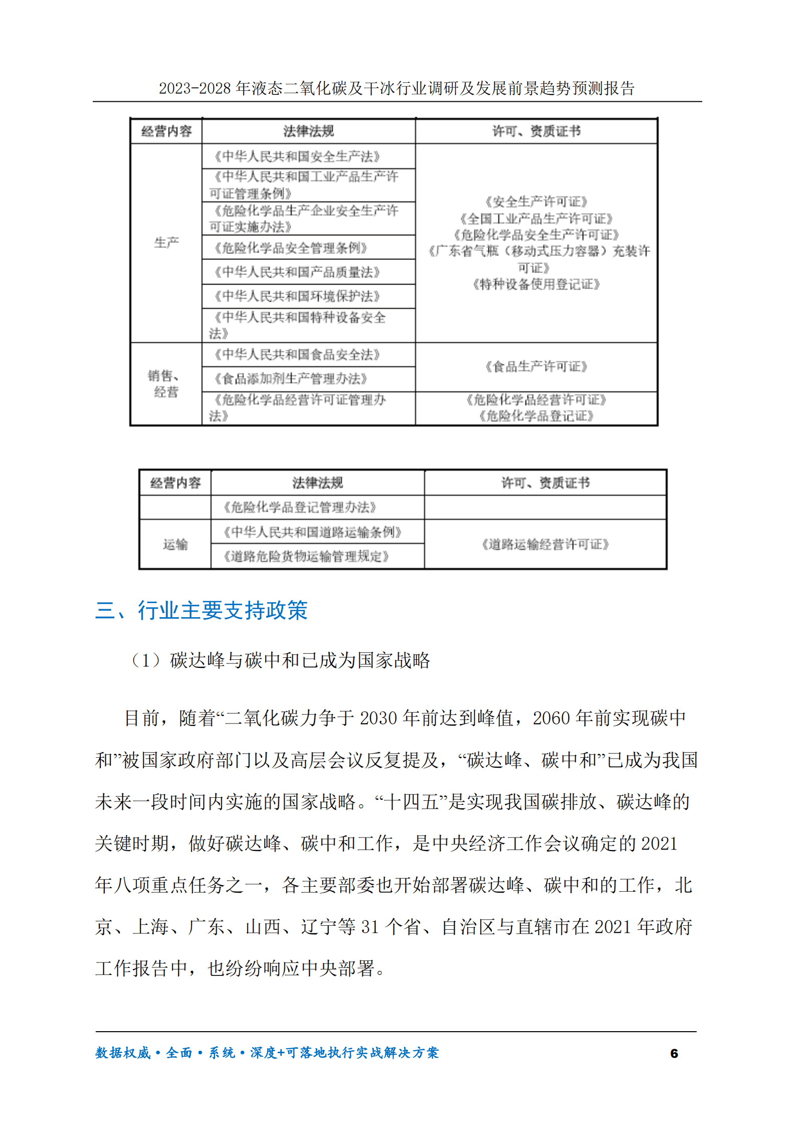 2023-2030年液态二氧化碳及干冰行业调研及发展前景趋势预测报告 第6页