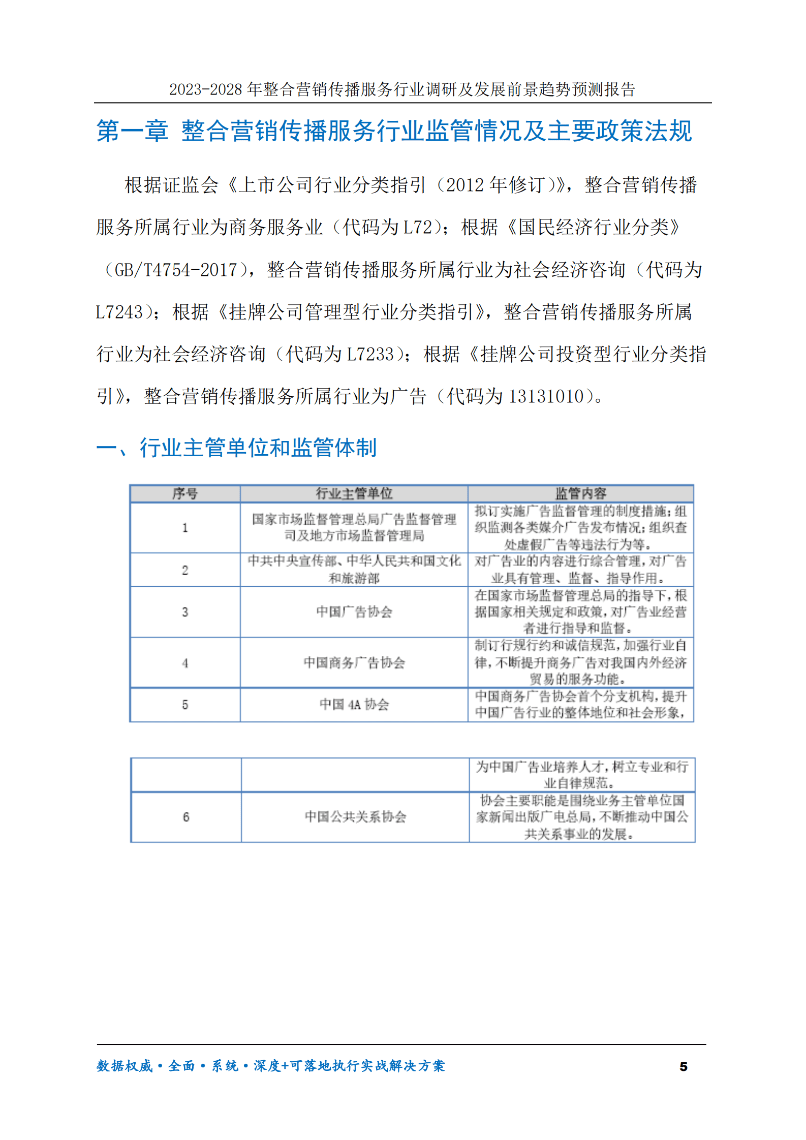 2023-2030年整合营销传播服务行业调研及发展前景趋势预测报告 第5页