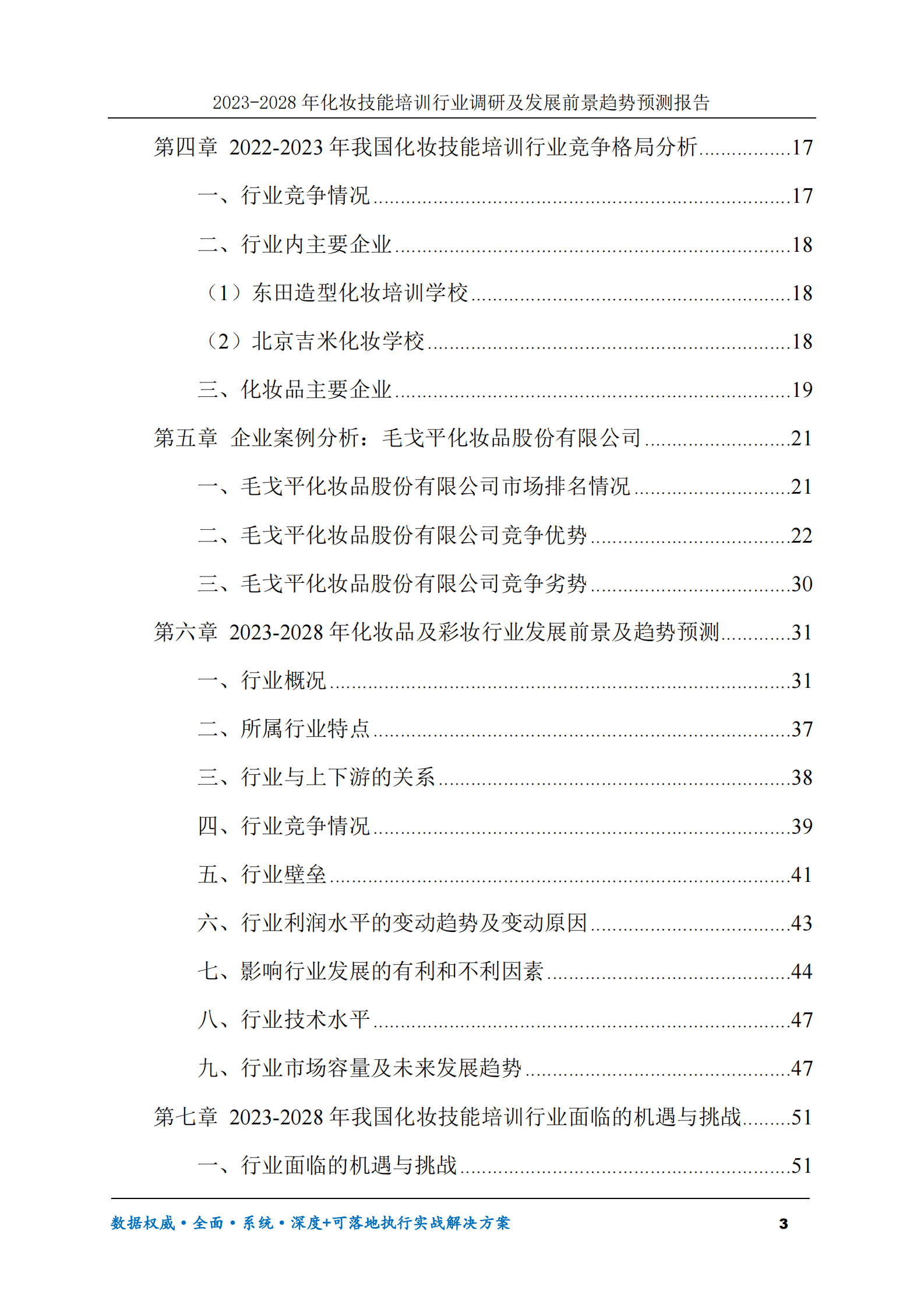 2023-2028年化妆技能培训行业调研及发展前景趋势预测报告 第3页