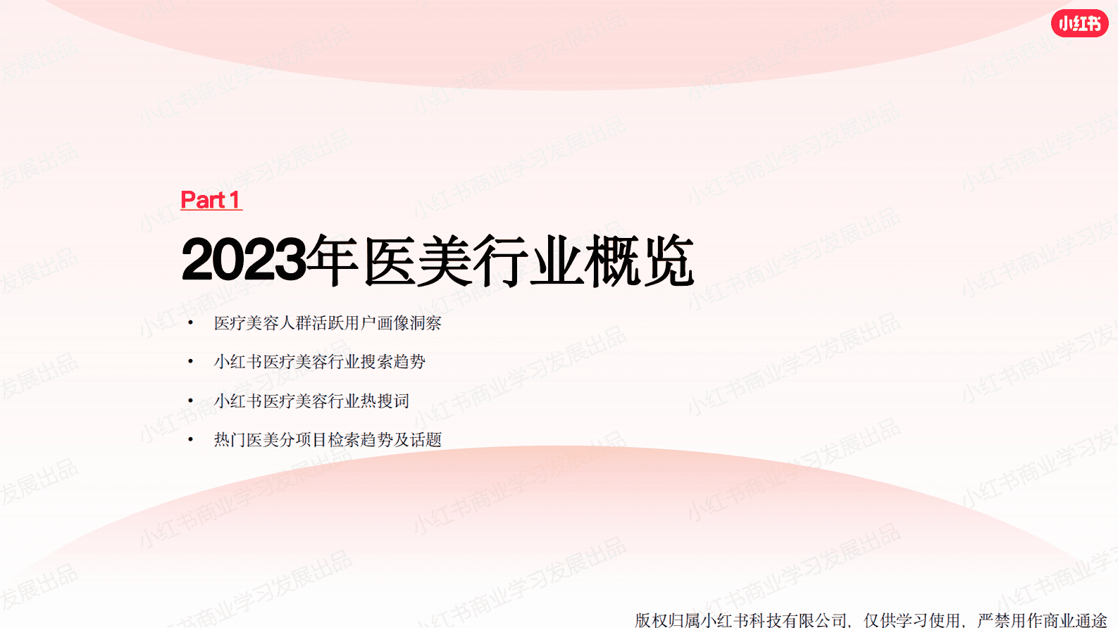 小红书：小红书医美行业2023年度报告 第3页