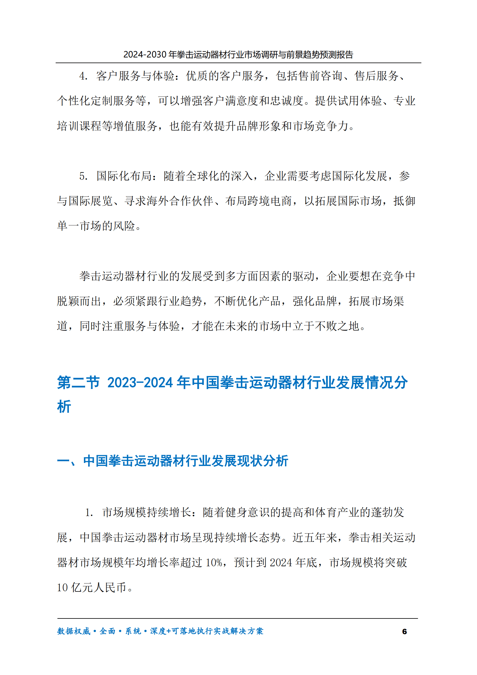 2024-2030年拳击运动器材行业市场调研及前景趋势预测报告 第6页