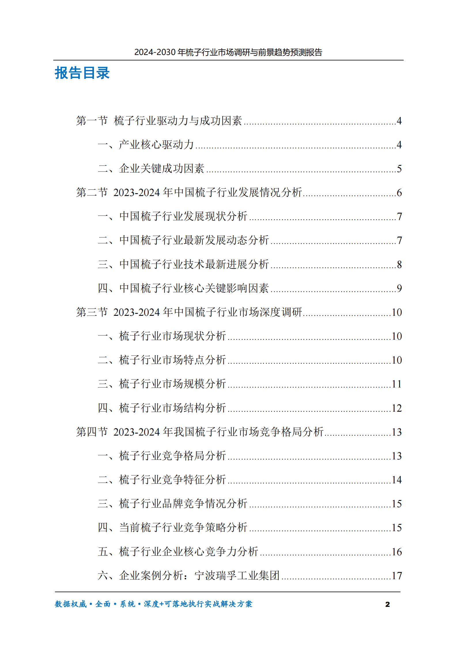 2024-2030年梳子行业市场调研及前景趋势预测报告 第2页