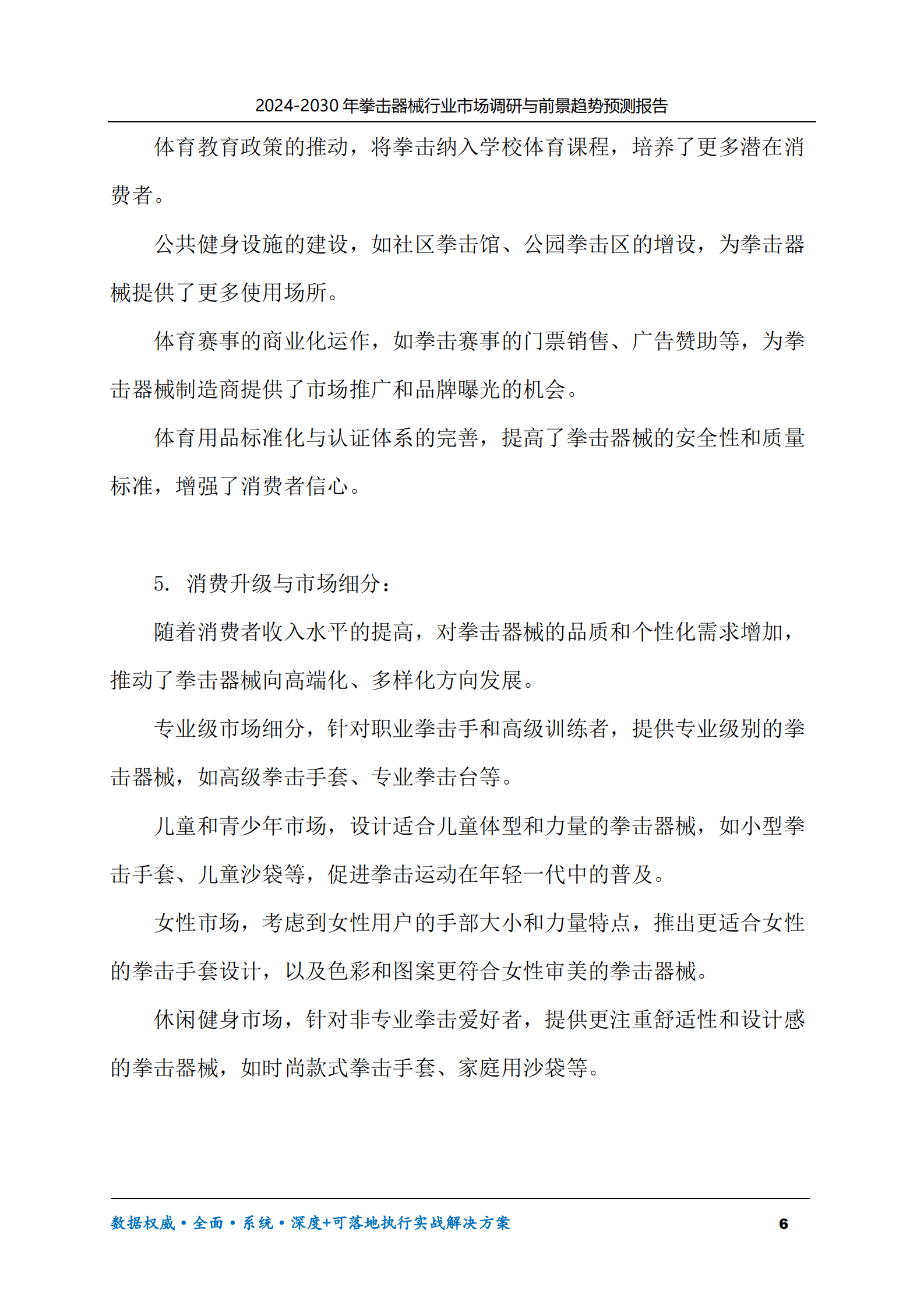 2024-2030年拳击器械行业市场调研及前景趋势预测报告 第6页