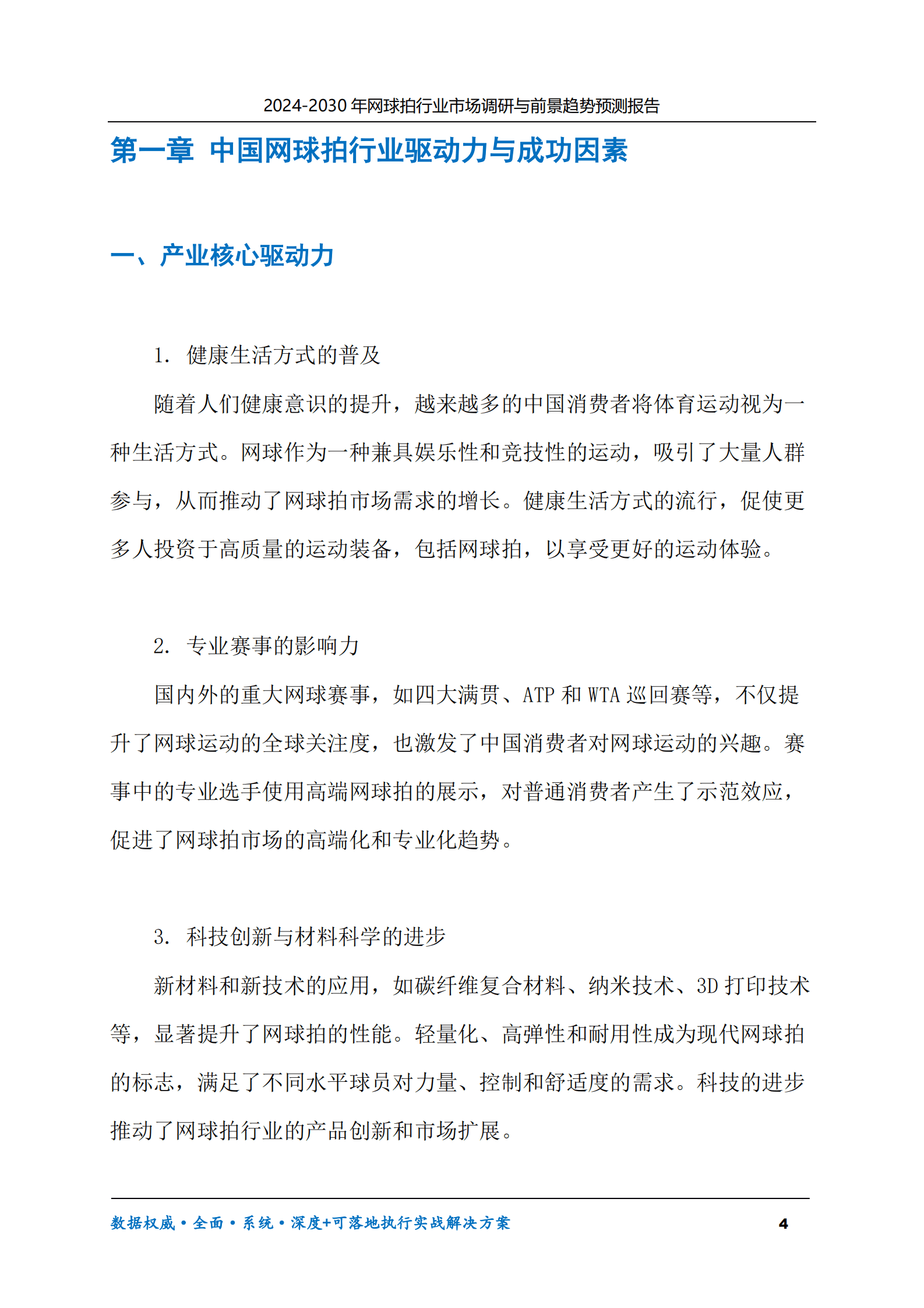 2024-2030年网球拍行业市场调研及前景趋势预测报告 第4页