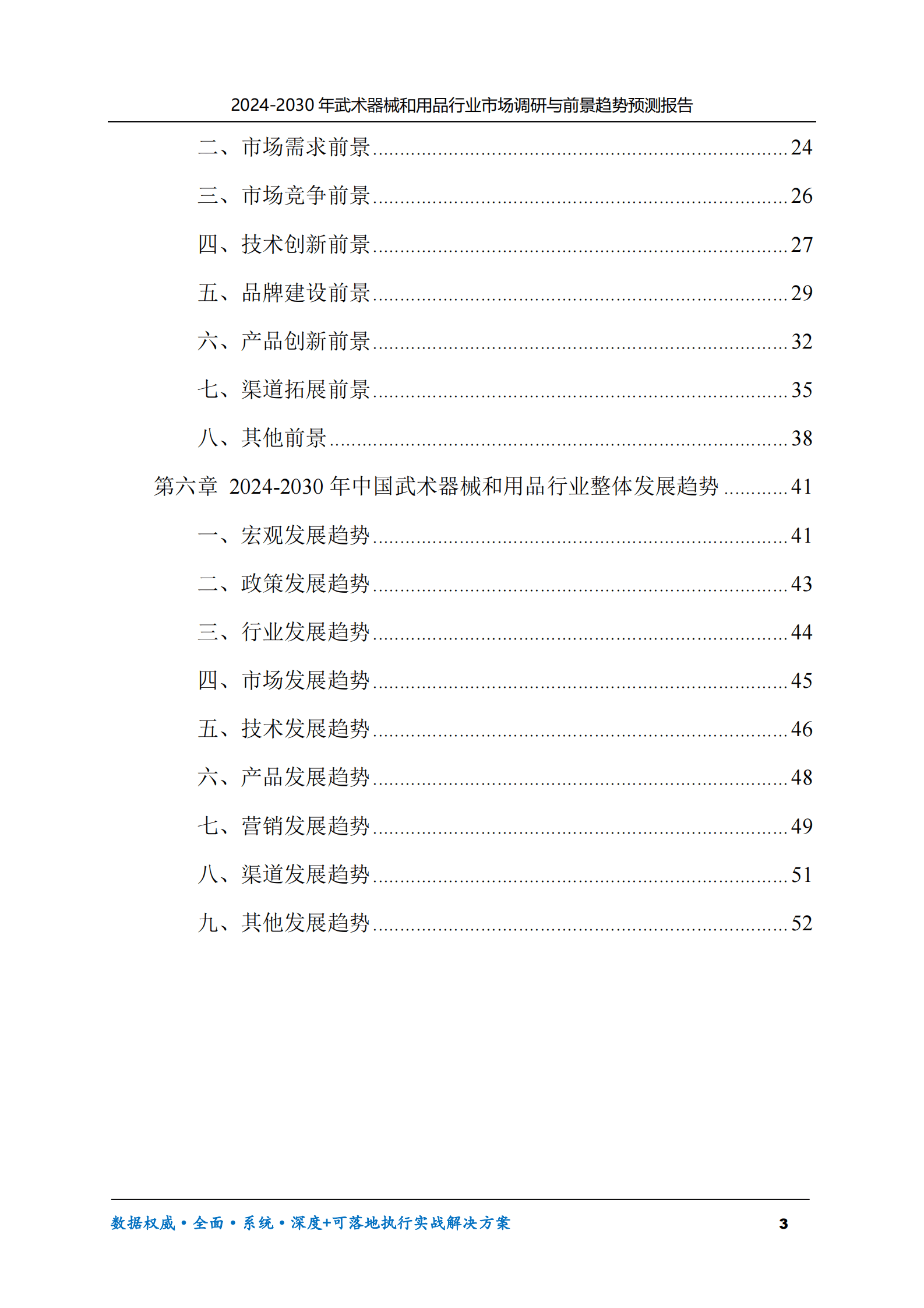 2024-2030年武术器械和用品行业市场调研及前景趋势预测报告 第3页