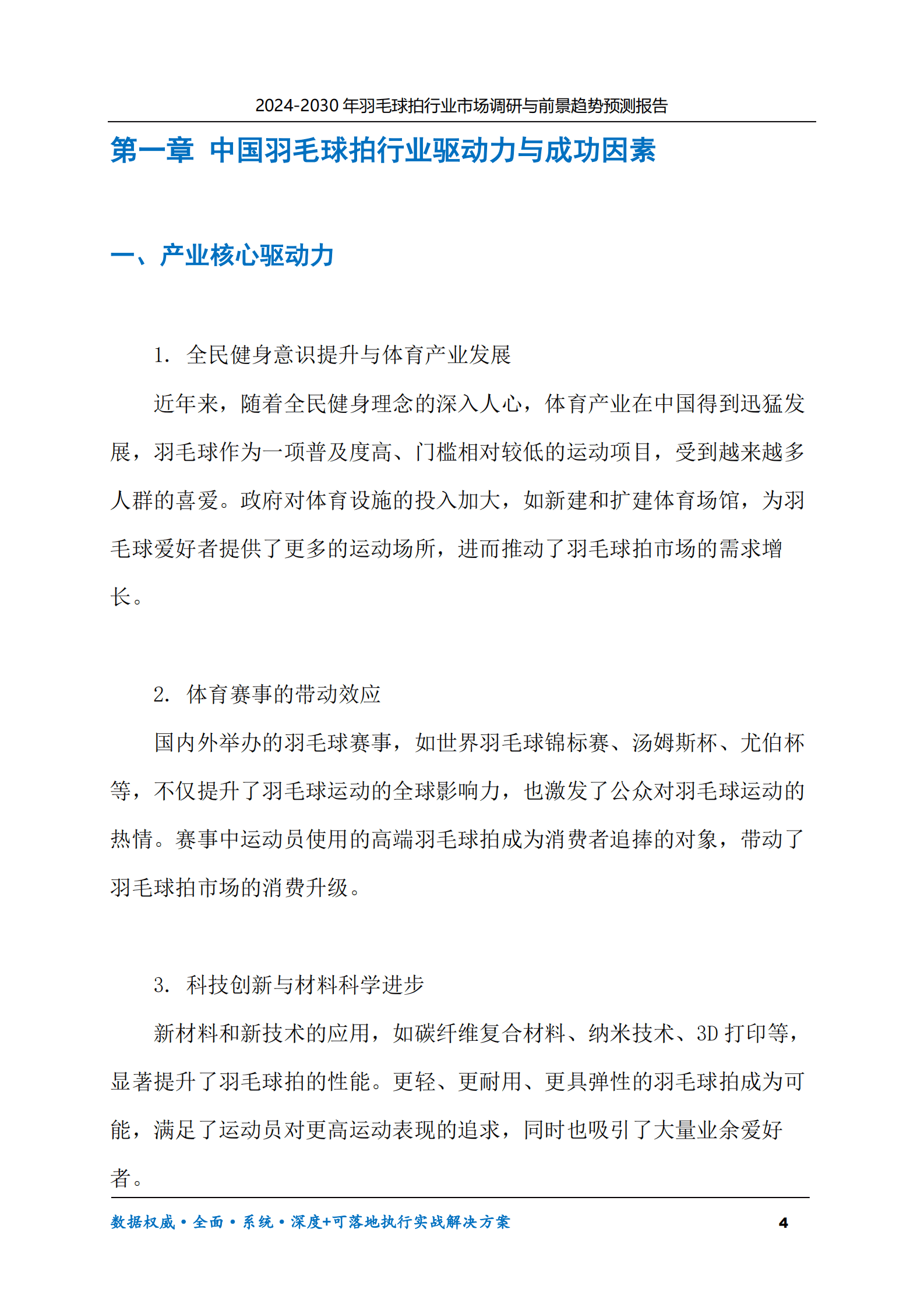2024-2030年羽毛球拍行业市场调研及前景趋势预测报告 第4页