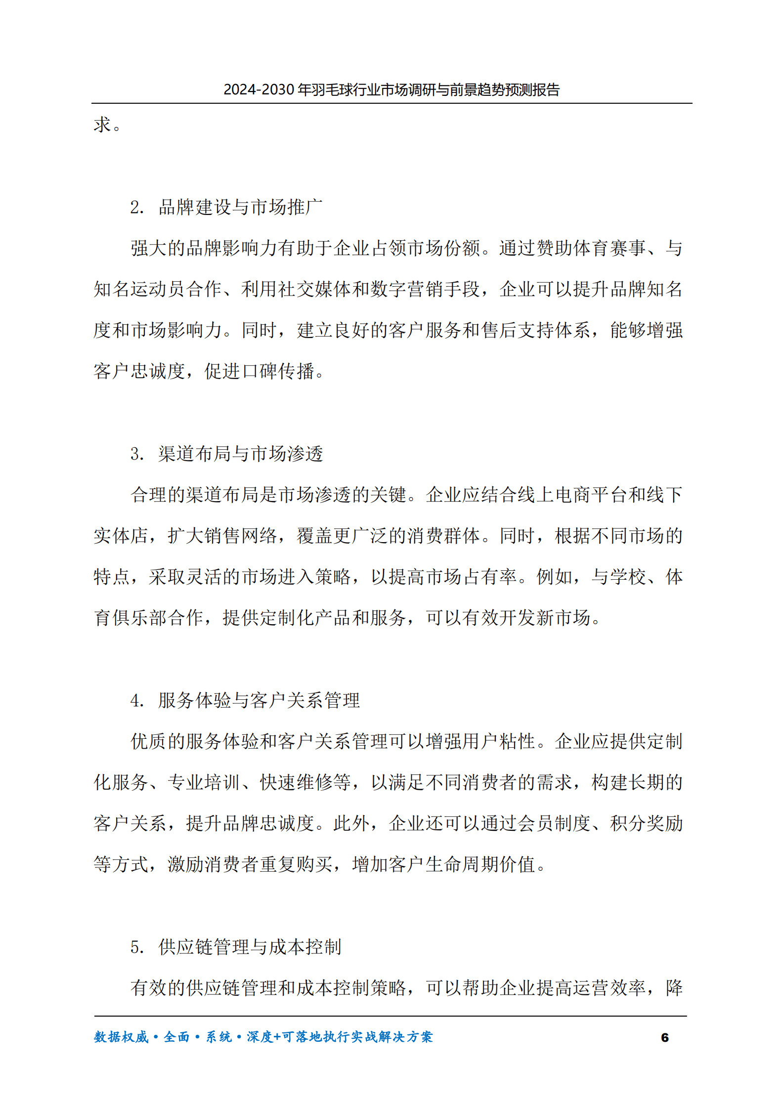 2024-2030年羽毛球行业市场调研及前景趋势预测报告 第6页