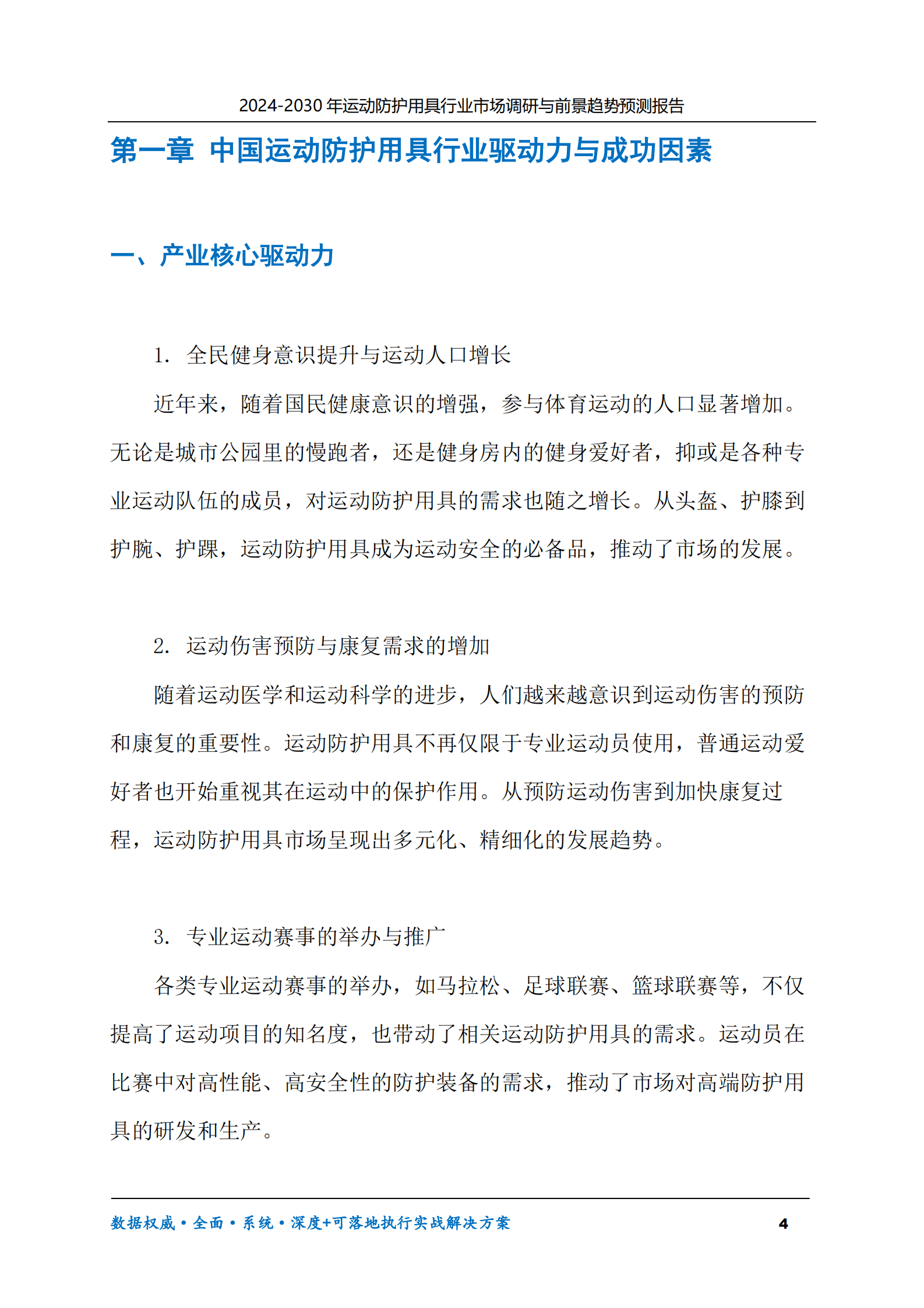 2024-2030年运动防护用具行业市场调研及前景趋势预测报告 第4页