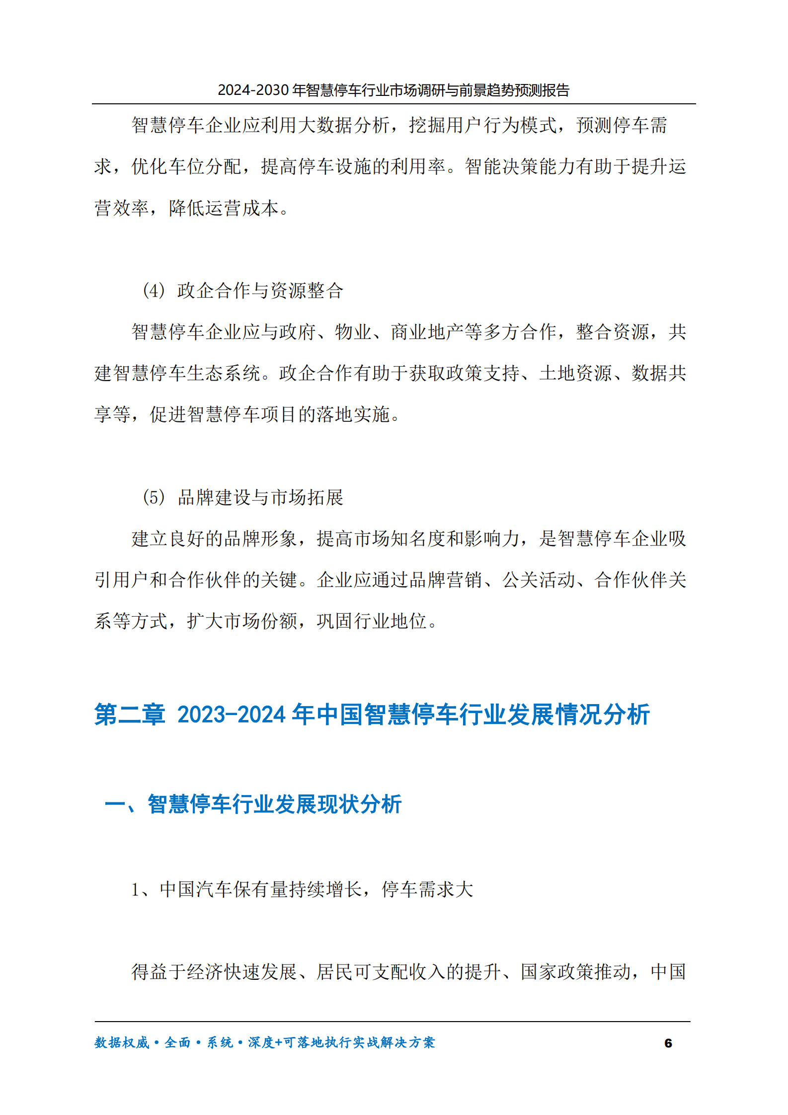 2024-2030年智慧停车行业市场调研及前景趋势预测报告 第6页