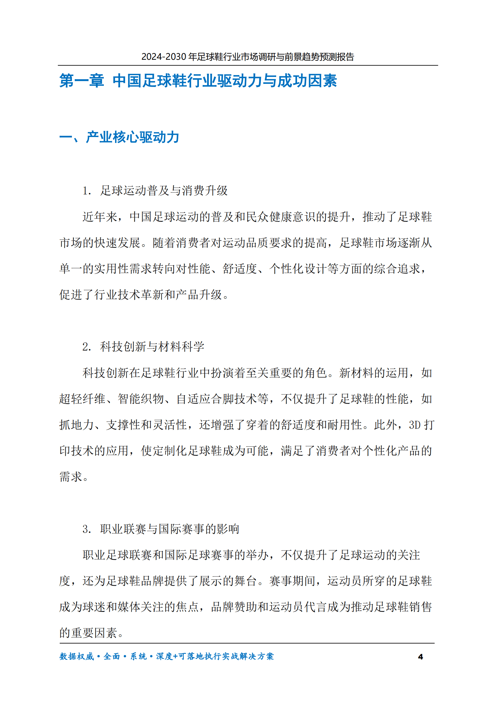 2024-2030年足球鞋行业市场调研及前景趋势预测报告 第4页