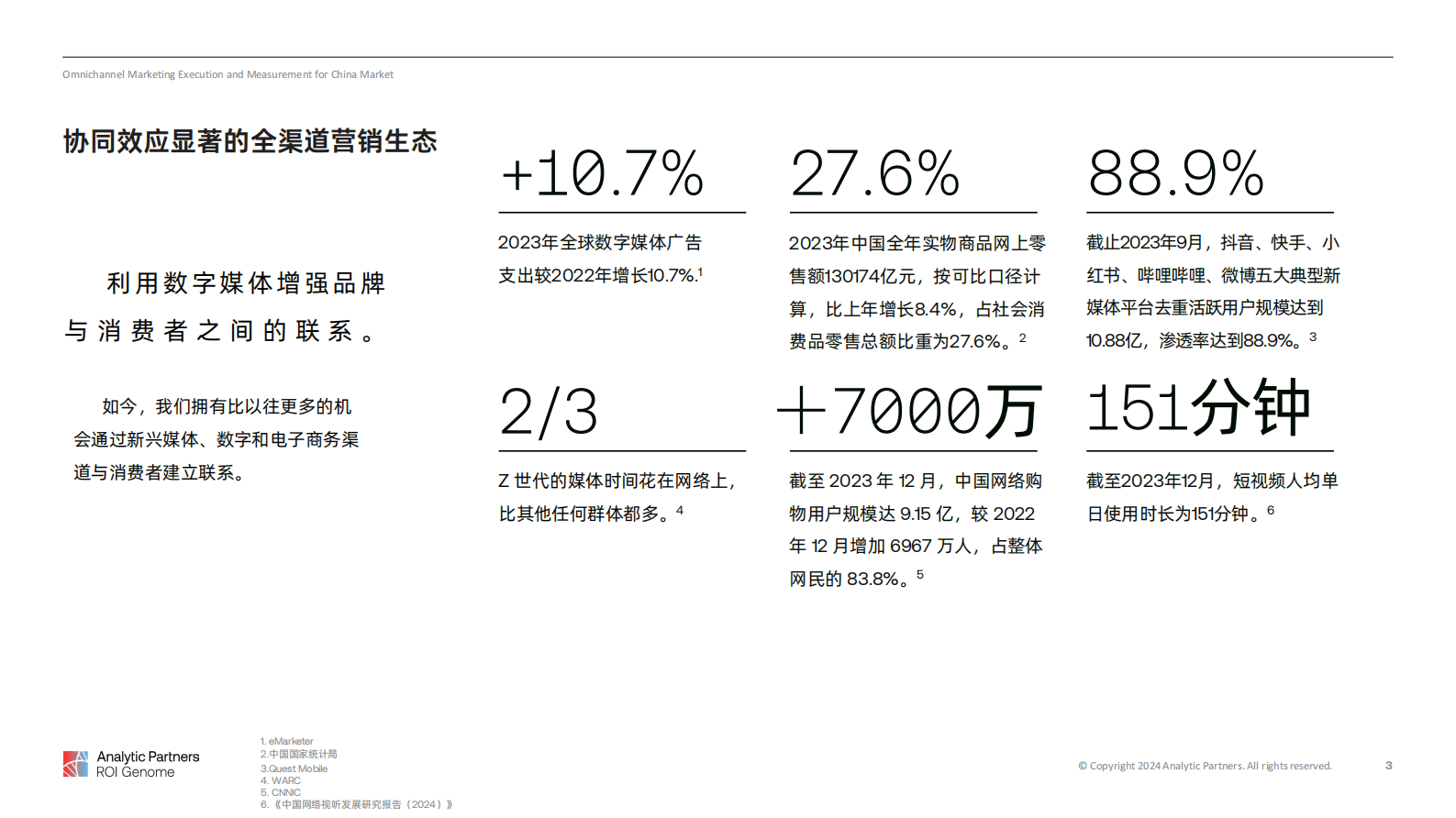 勘讯咨询(Analytic Partners)：2024全渠道营销与营销测量 第3页