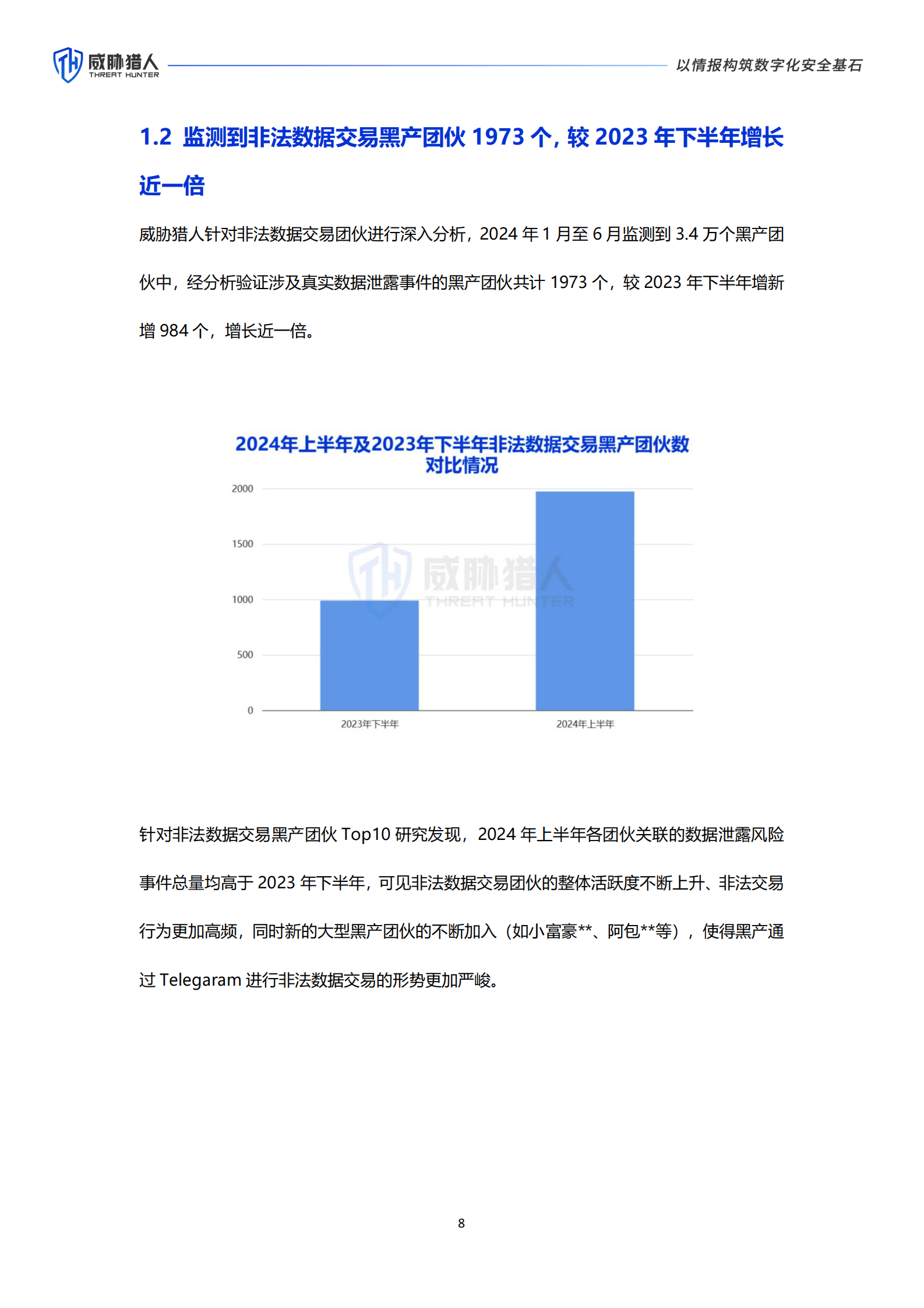 威胁猎人：2024年上半年数据泄露风险态势报告 第8页