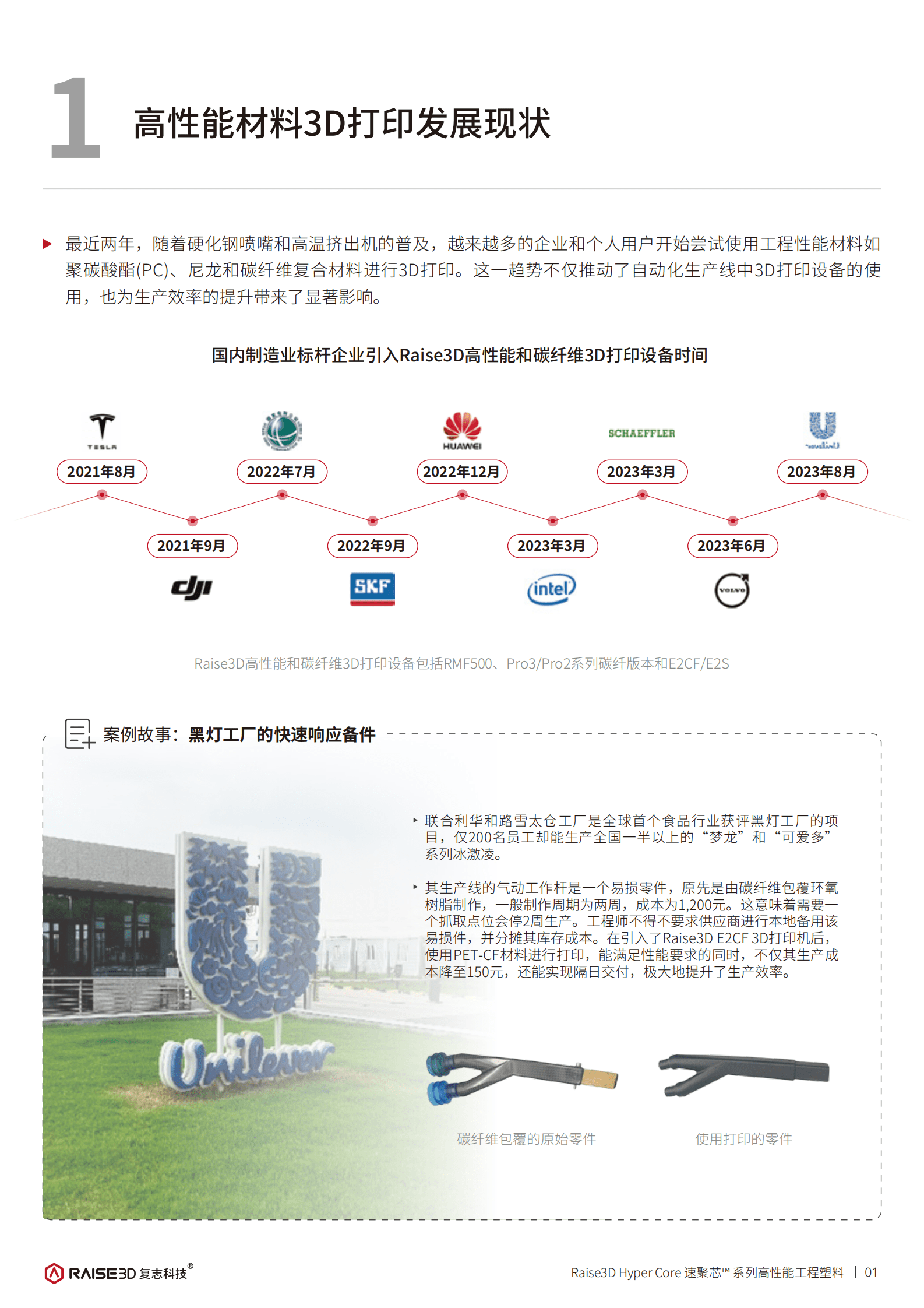 Raise3D复志科技：2024年Hyper Core 速聚芯&trade; 系列高性能材料白皮书 第3页