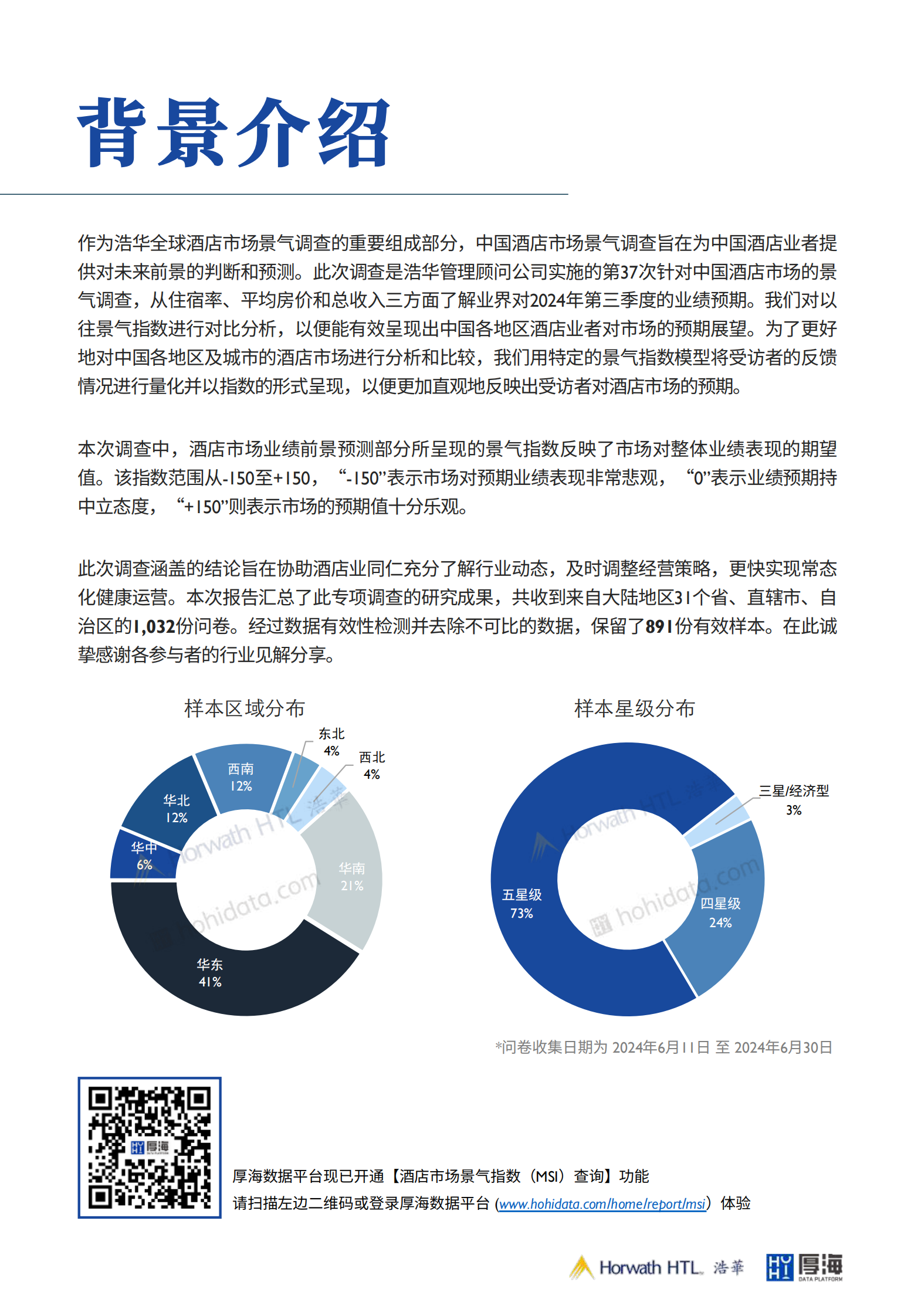 浩华发布：2024第三季度中国酒店市场景气调查报告 第2页