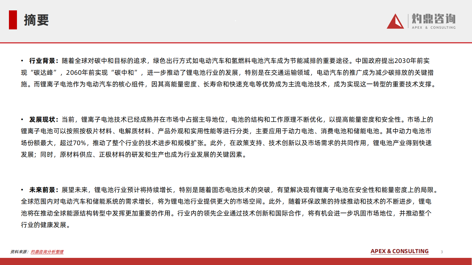 灼鼎咨询：2024锂离子电池行业知识报告（预览版） 第3页