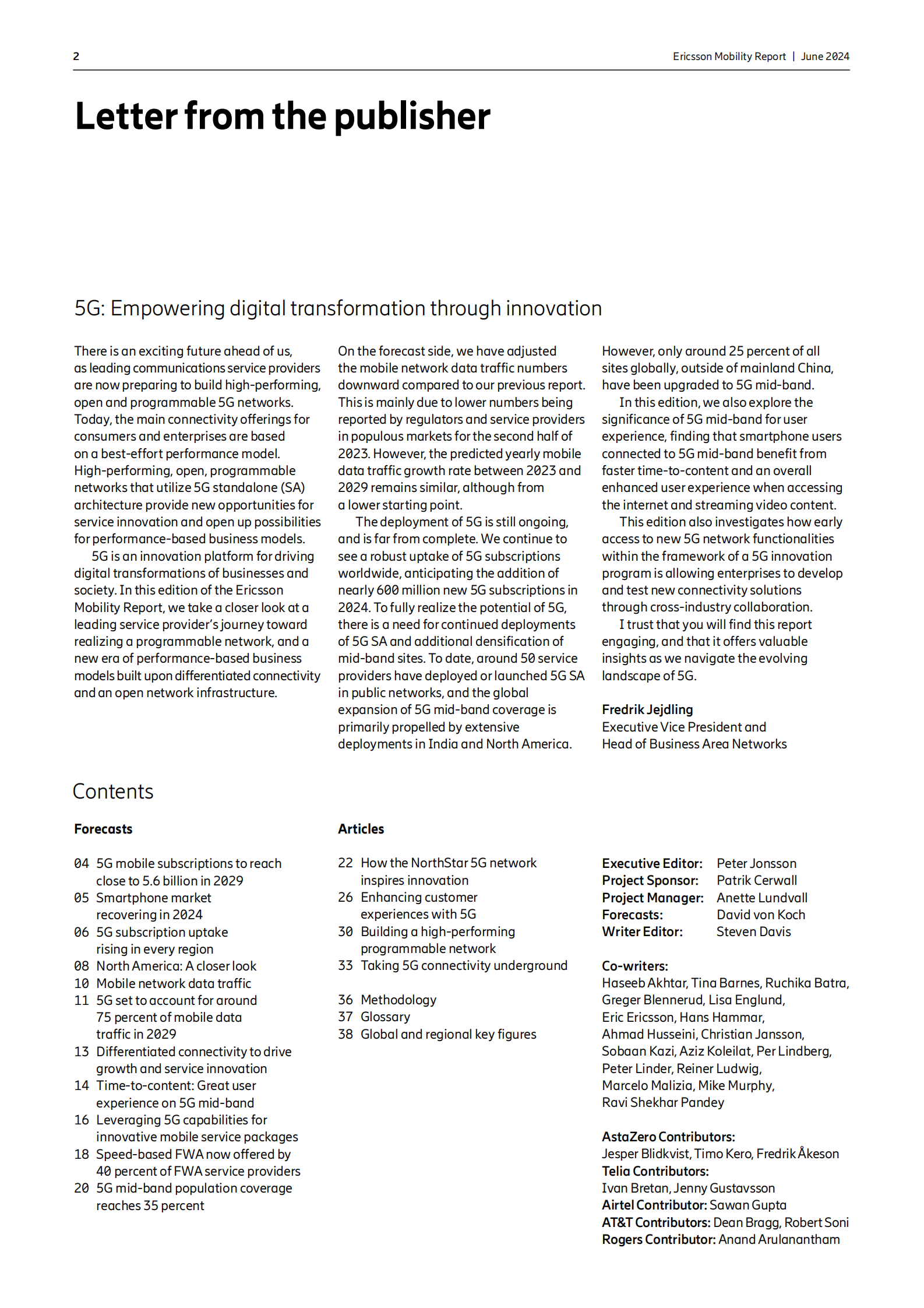 Ericsson：2024年6月移动报告 第2页