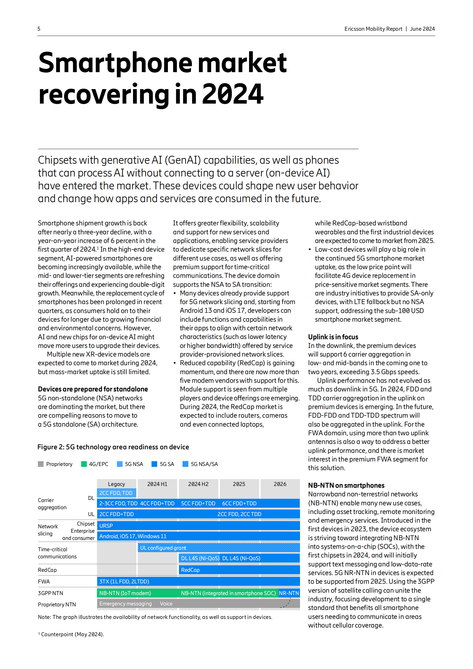 Ericsson：2024年6月移动报告 第5页