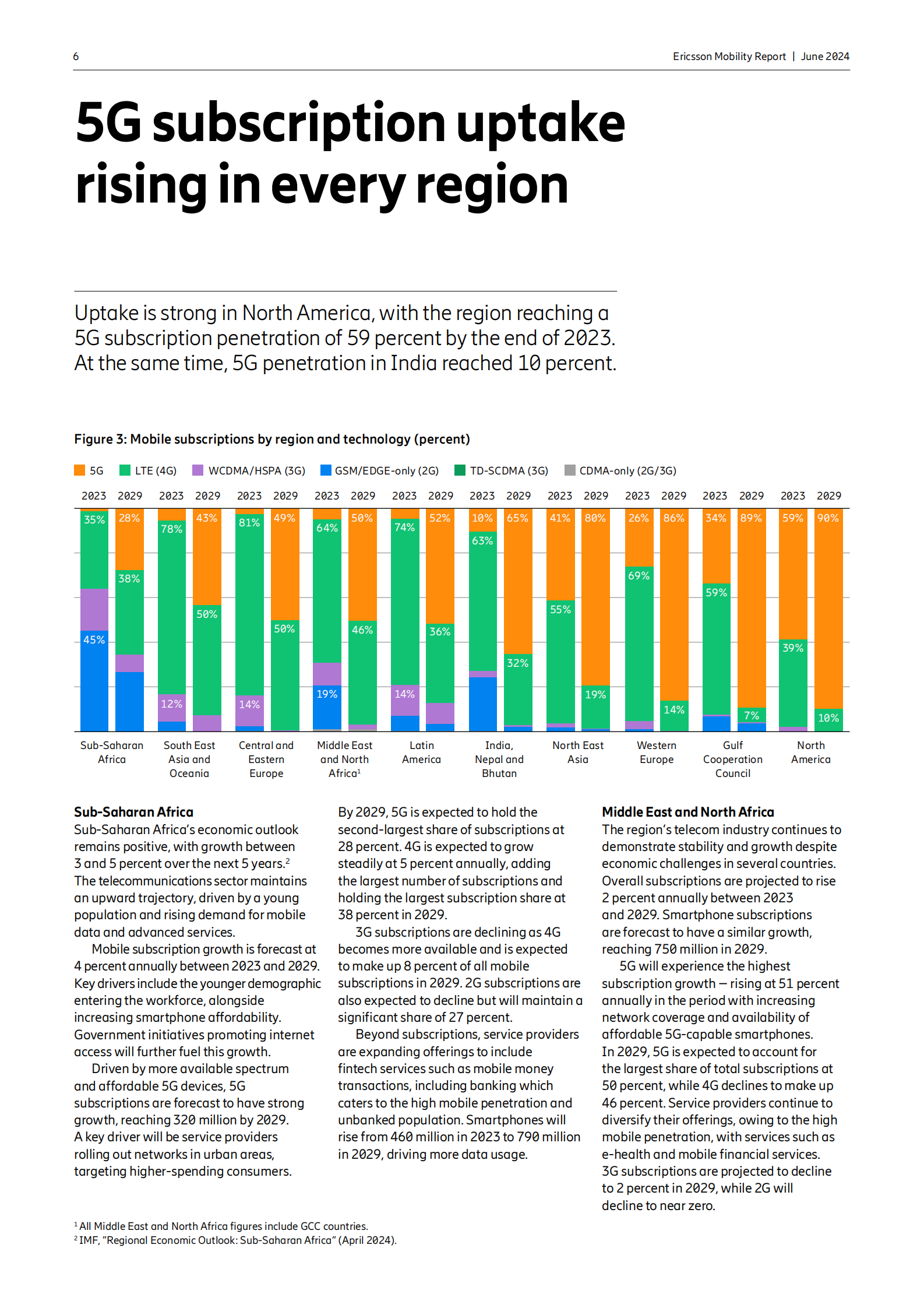 Ericsson：2024年6月移动报告 第6页