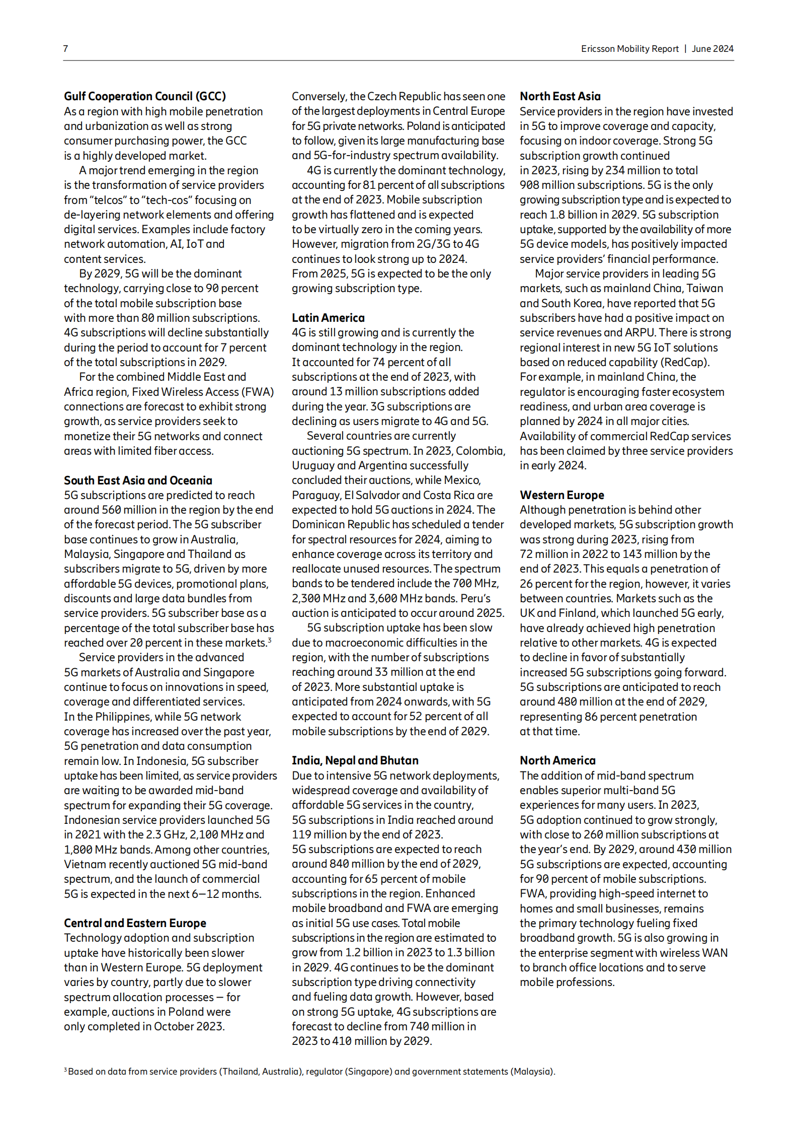 Ericsson：2024年6月移动报告 第7页