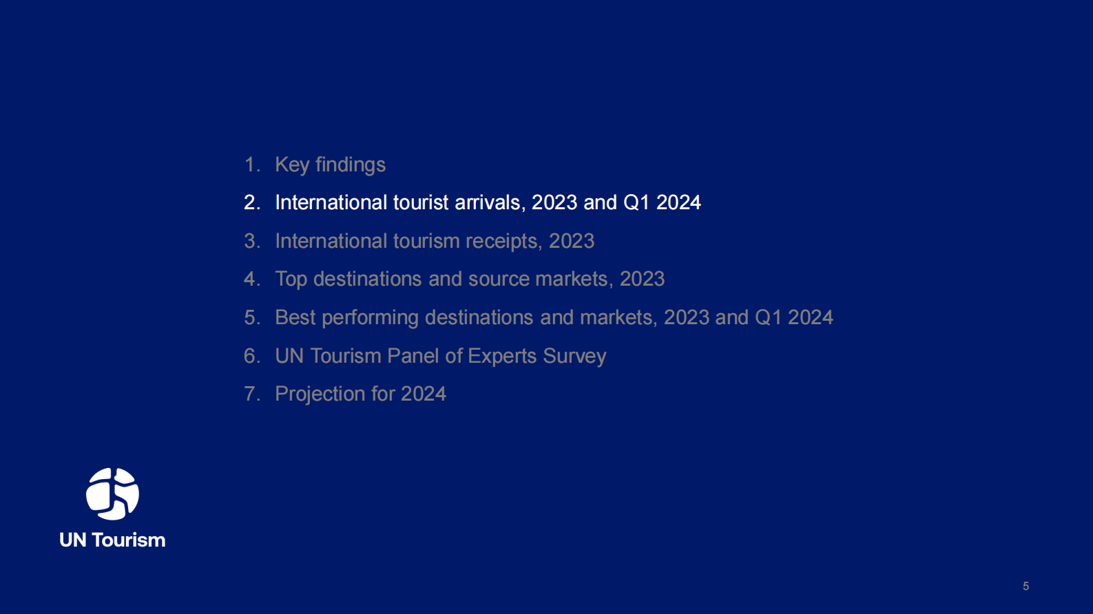 联合国旅游组织：2024年世界旅游晴雨表（英文） 第5页