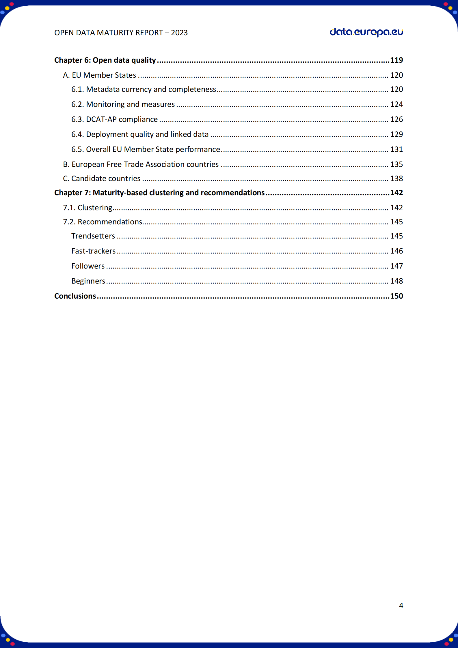 欧盟委员会：2023年开放数据成熟度（ODM）（英文） 第4页