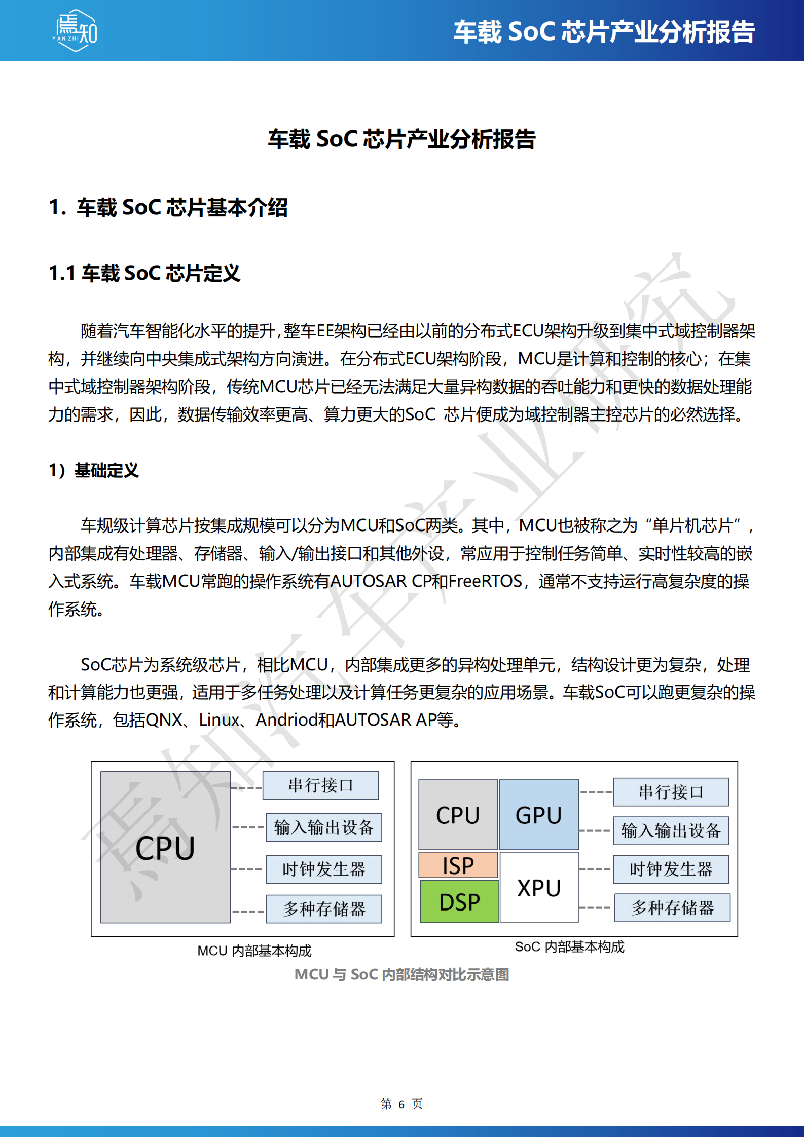 焉知汽车：2024车载SoC芯片产业分析报告 第6页