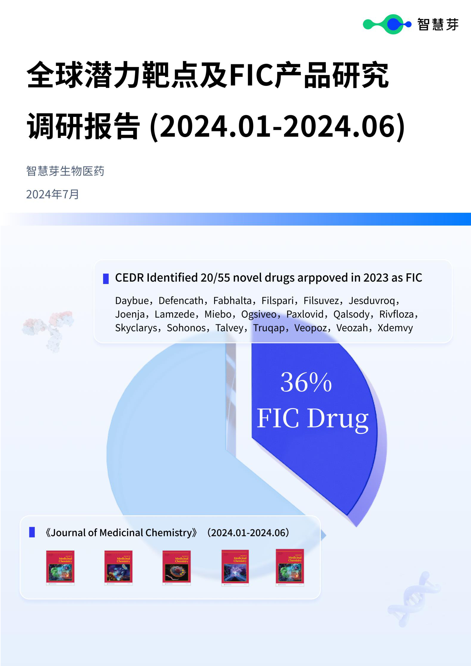 全球潜力靶点及FIC产品研究调研报告（2024.01-2024.06） 第1页