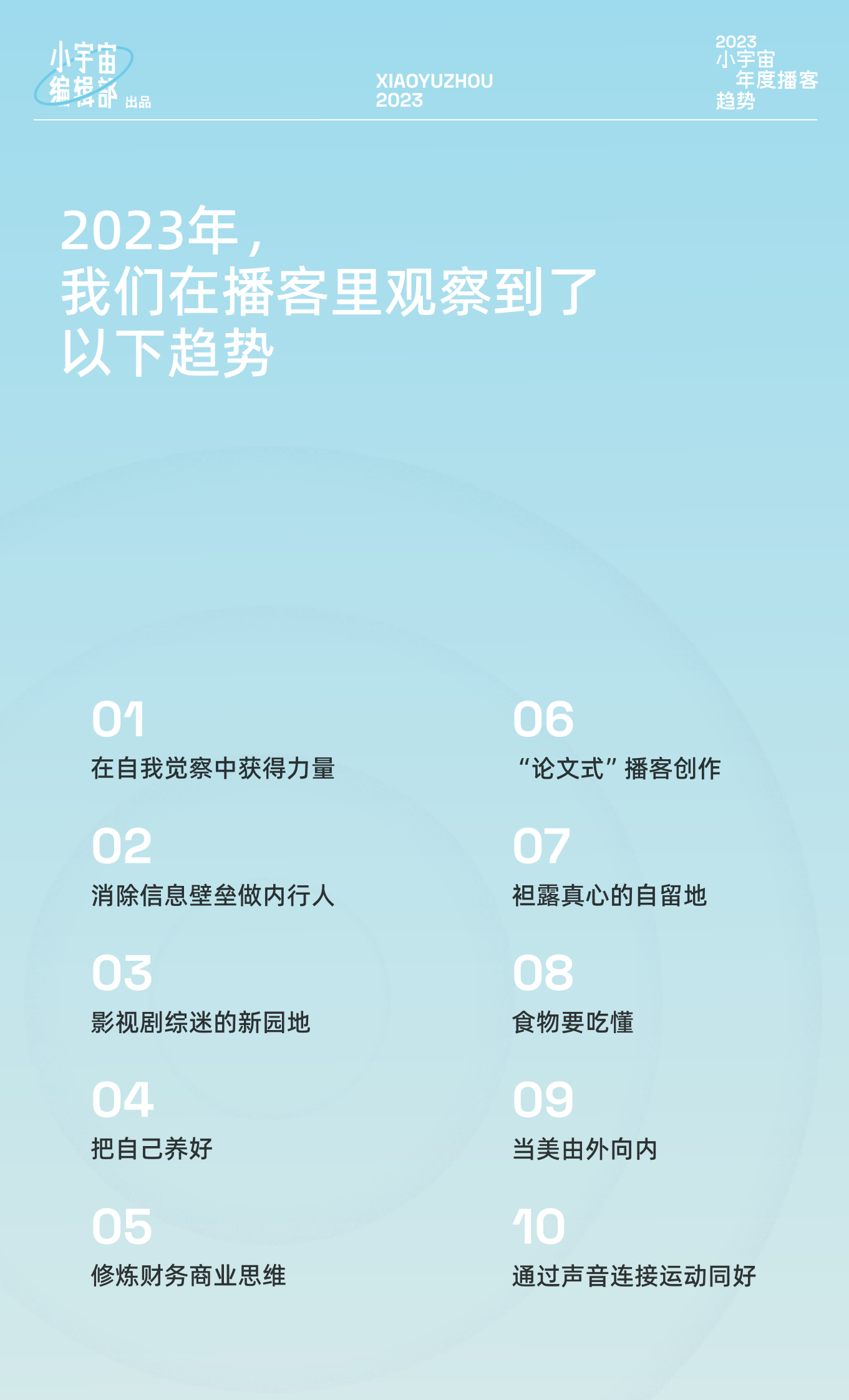 小宇宙编辑部：2023小宇宙年度播客趋势 第3页