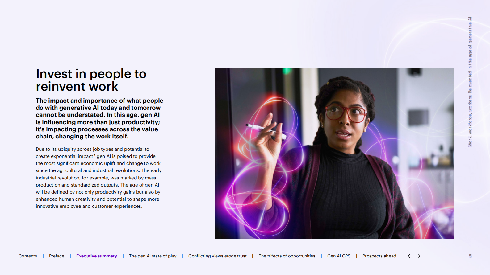 埃森哲：2024在生成式人工智能时代重塑工作、劳动力和员工报告（英文版） 第5页