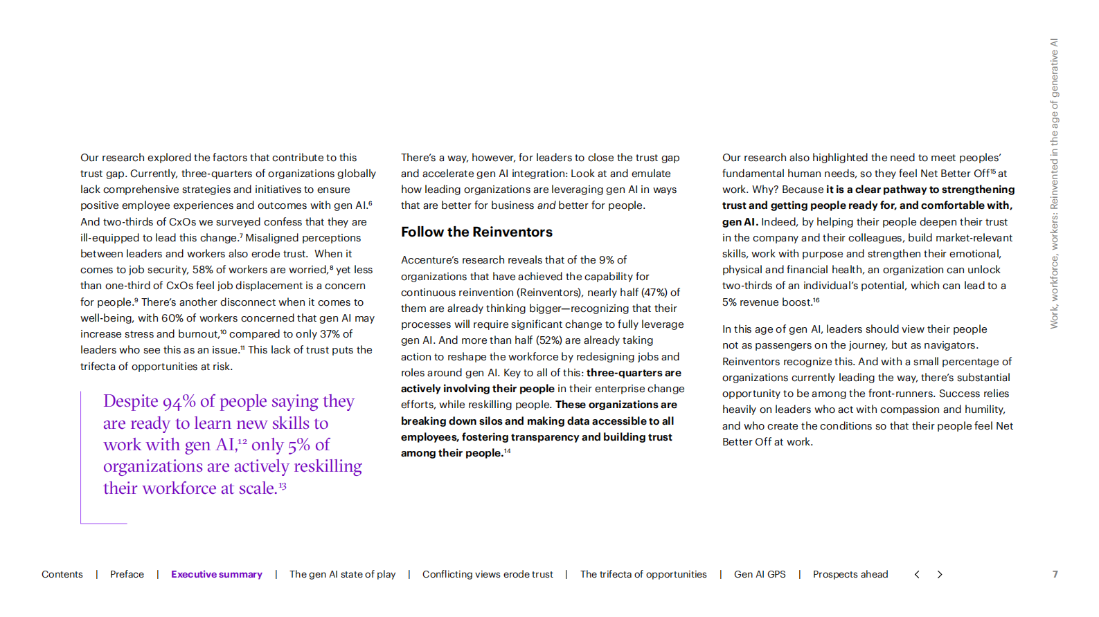 埃森哲：2024在生成式人工智能时代重塑工作、劳动力和员工报告（英文版） 第7页