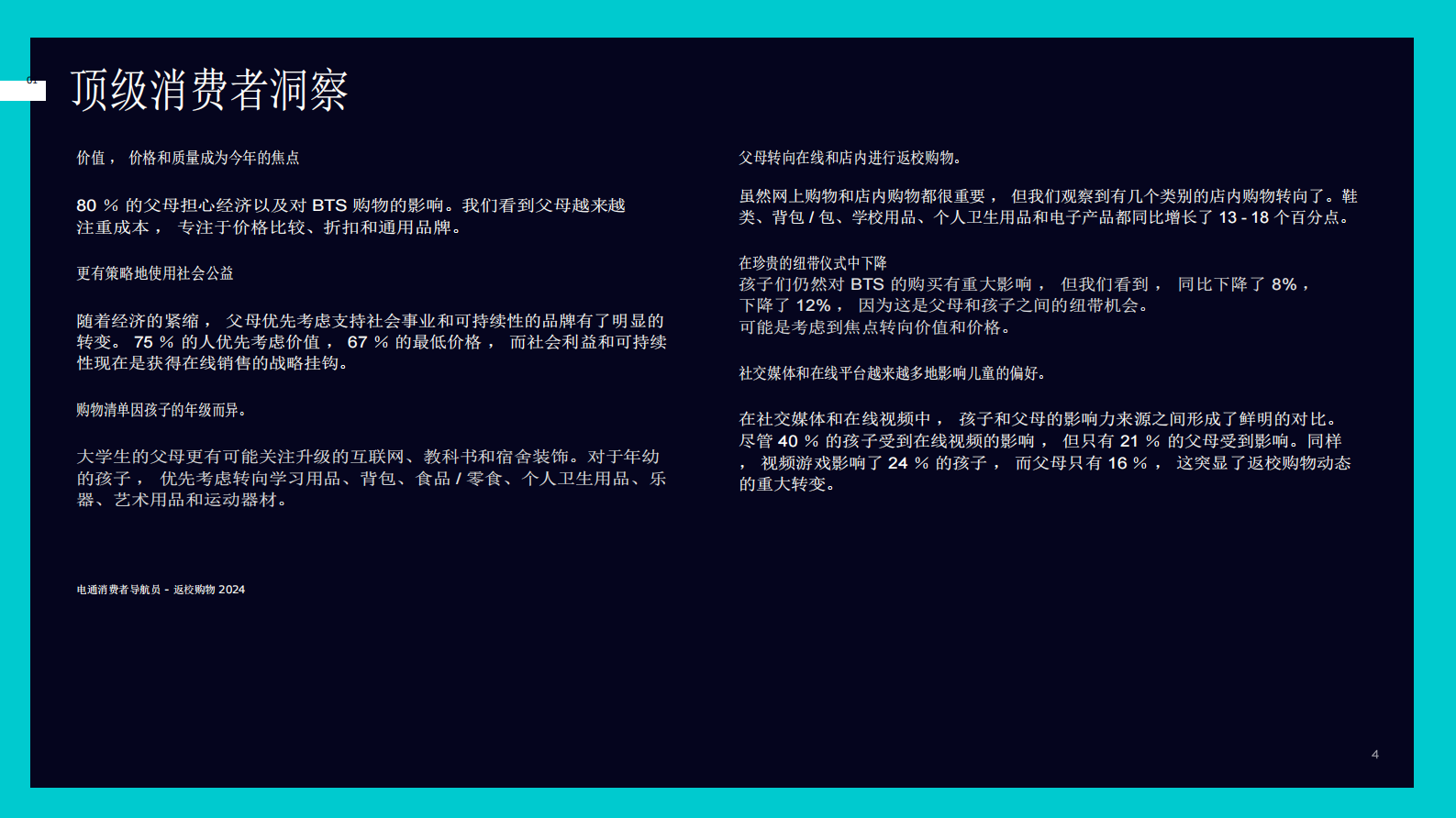 电通消费者领航员：2024返校购物 第4页