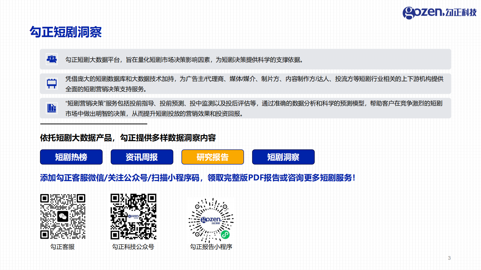 勾正科技：2024年H1微短剧行业观察与营销指南报告-短剧营销正当时 第3页