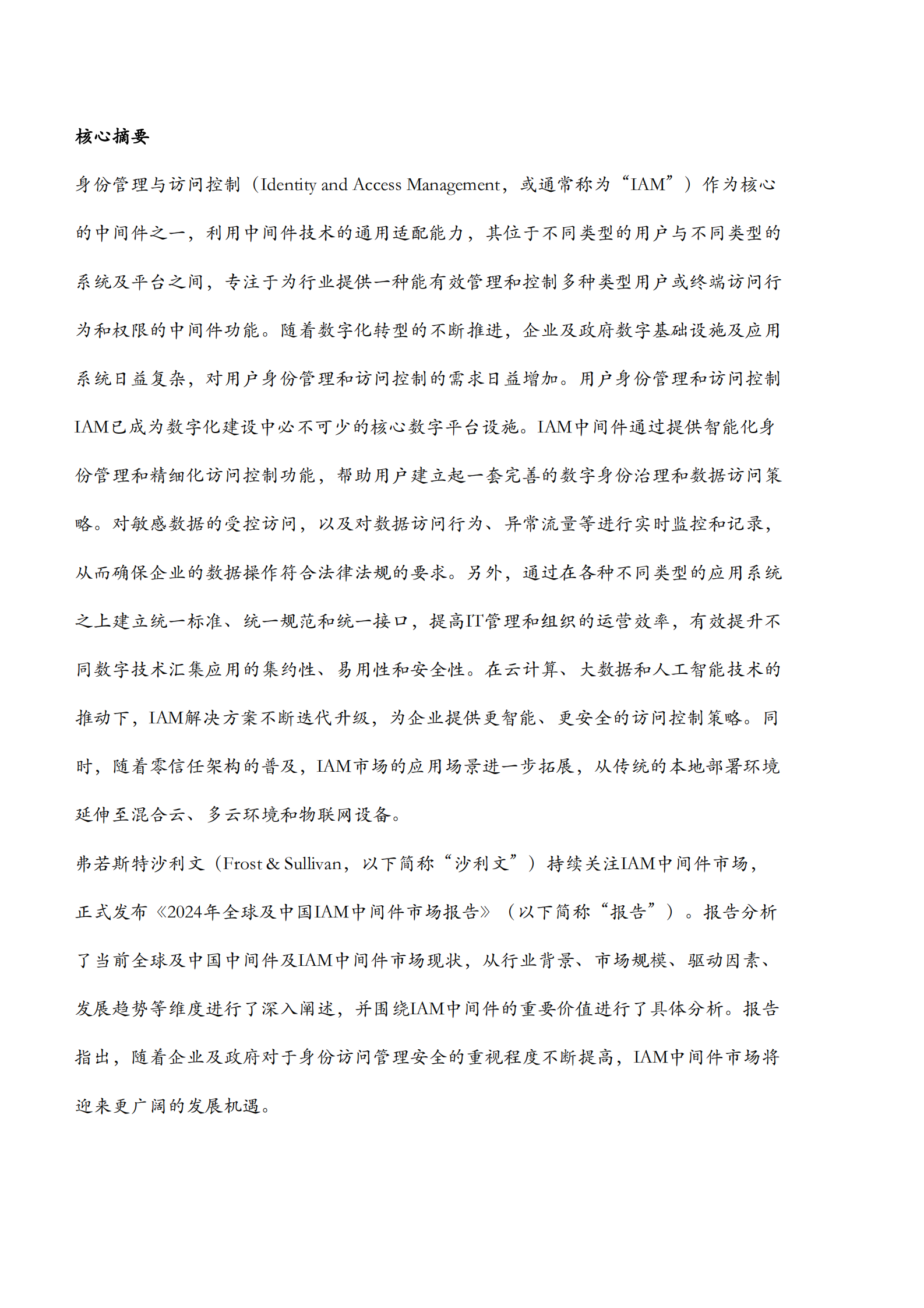 沙利文：2024年全球及中国IAM中间件市场报告 第3页