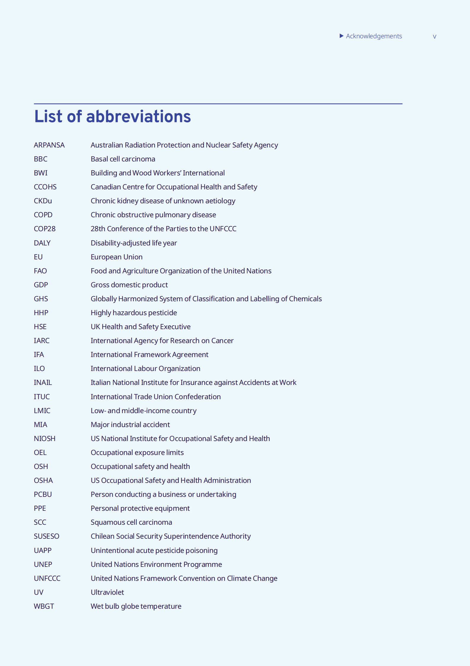 在不断变化的气候中确保工作安全与健康（英文版） 第6页