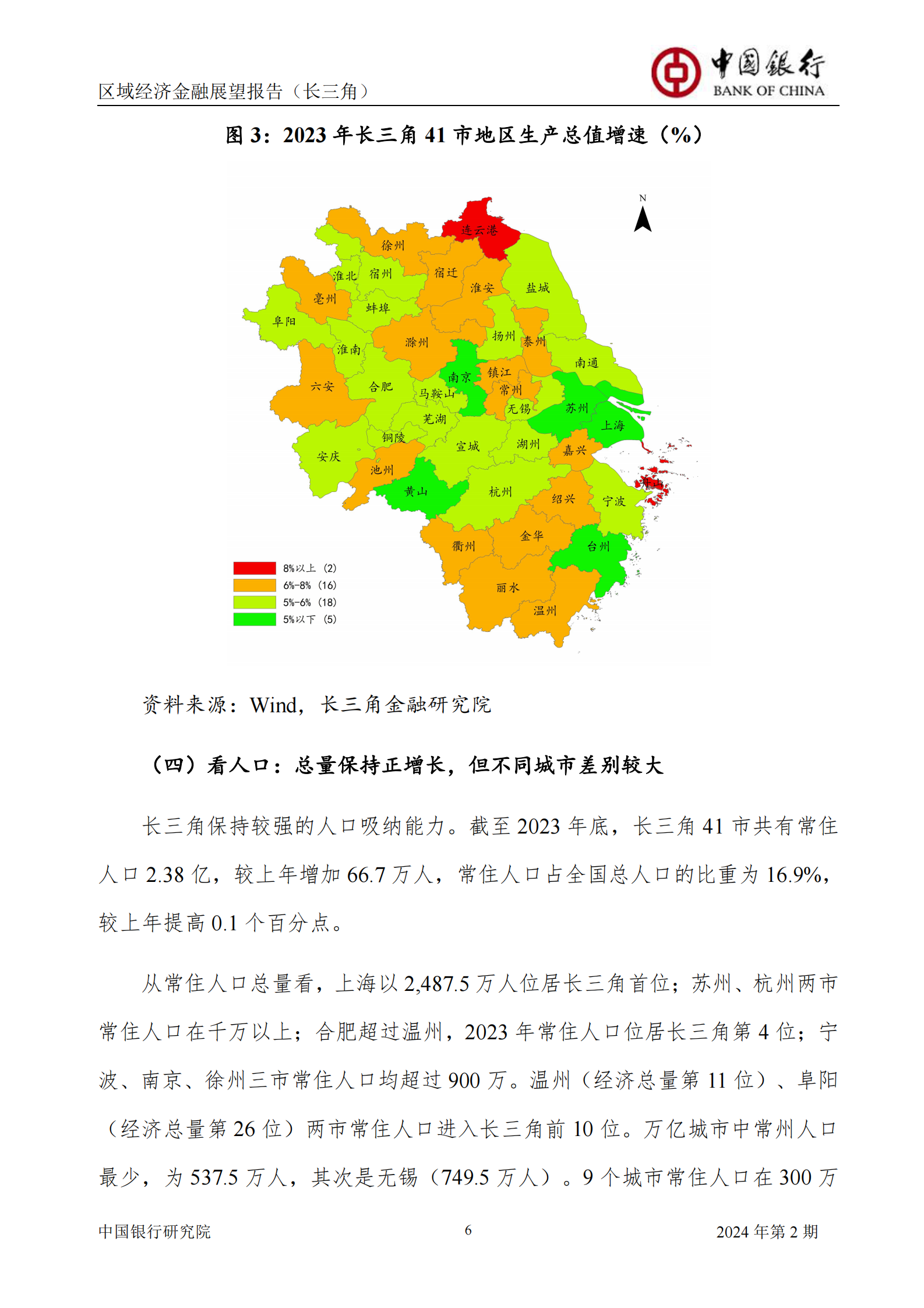 中国银行研究院：2024年第2期中国区域经济金融展望报告 第8页