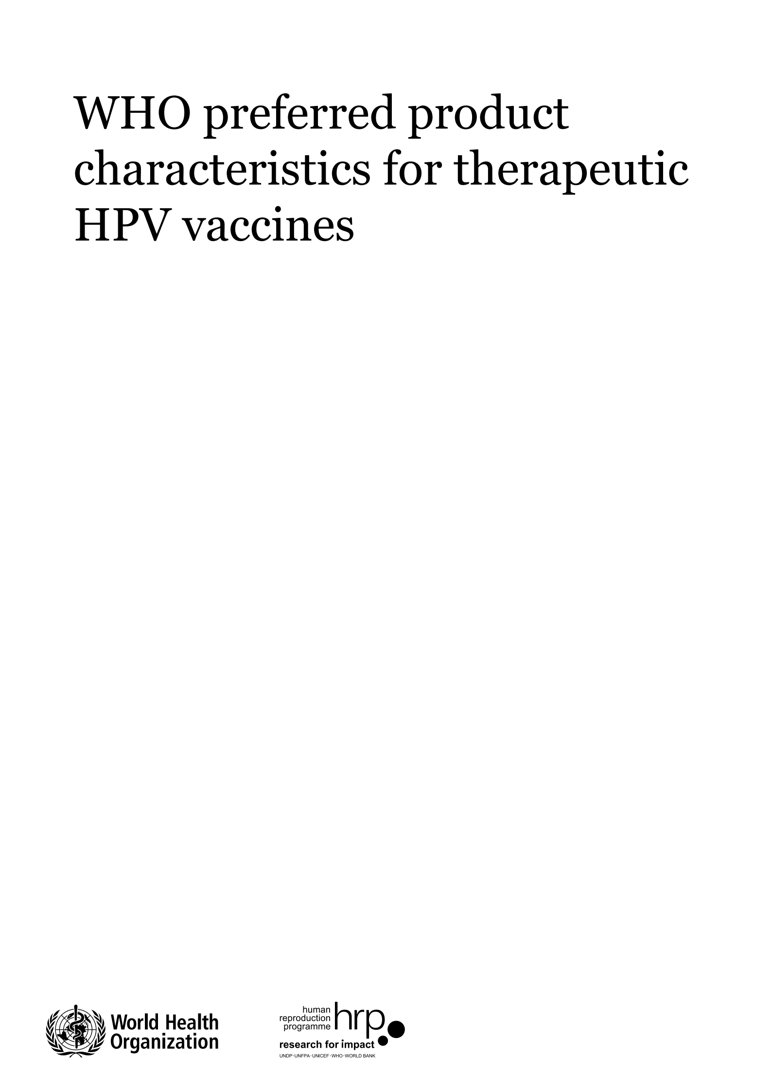 WHO世界卫生组织：2024首选治疗性HPV疫苗产品特性报告（英文版） 第3页