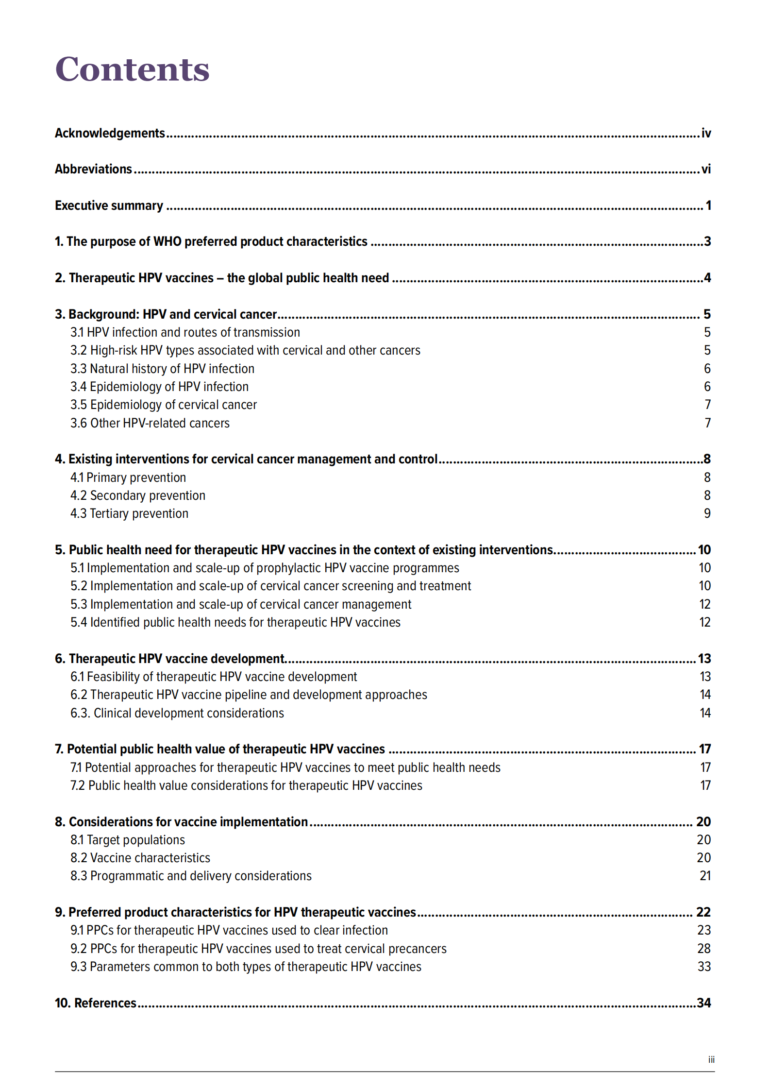 WHO世界卫生组织：2024首选治疗性HPV疫苗产品特性报告（英文版） 第5页