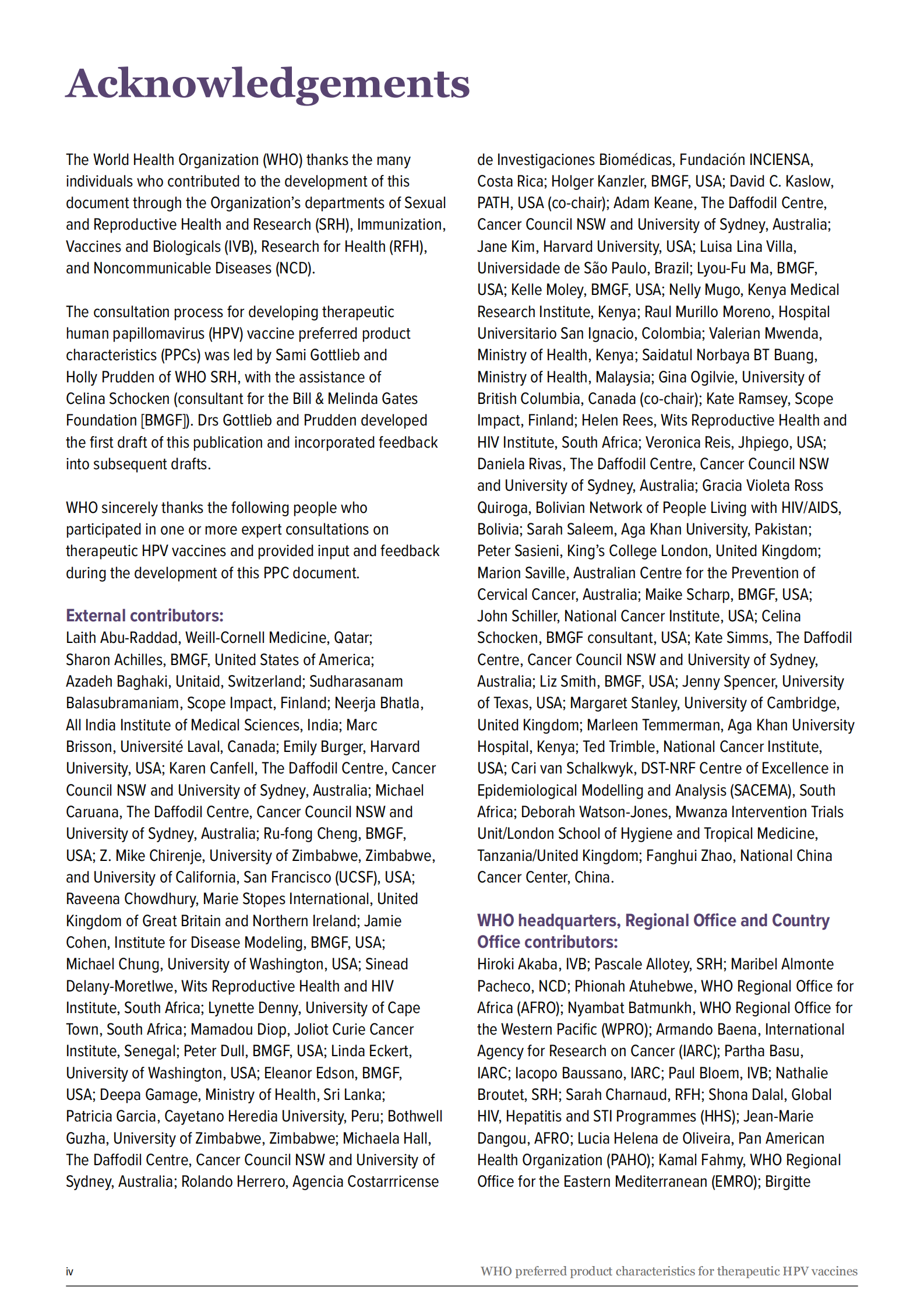 WHO世界卫生组织：2024首选治疗性HPV疫苗产品特性报告（英文版） 第6页