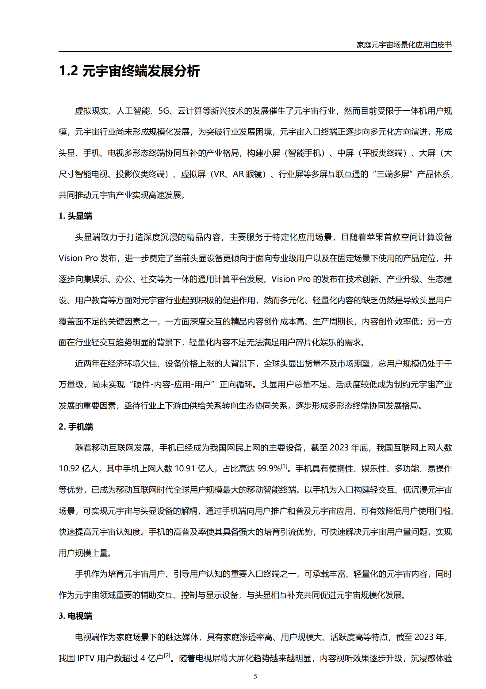 2024年家庭元宇宙场景化应用白皮书 第6页