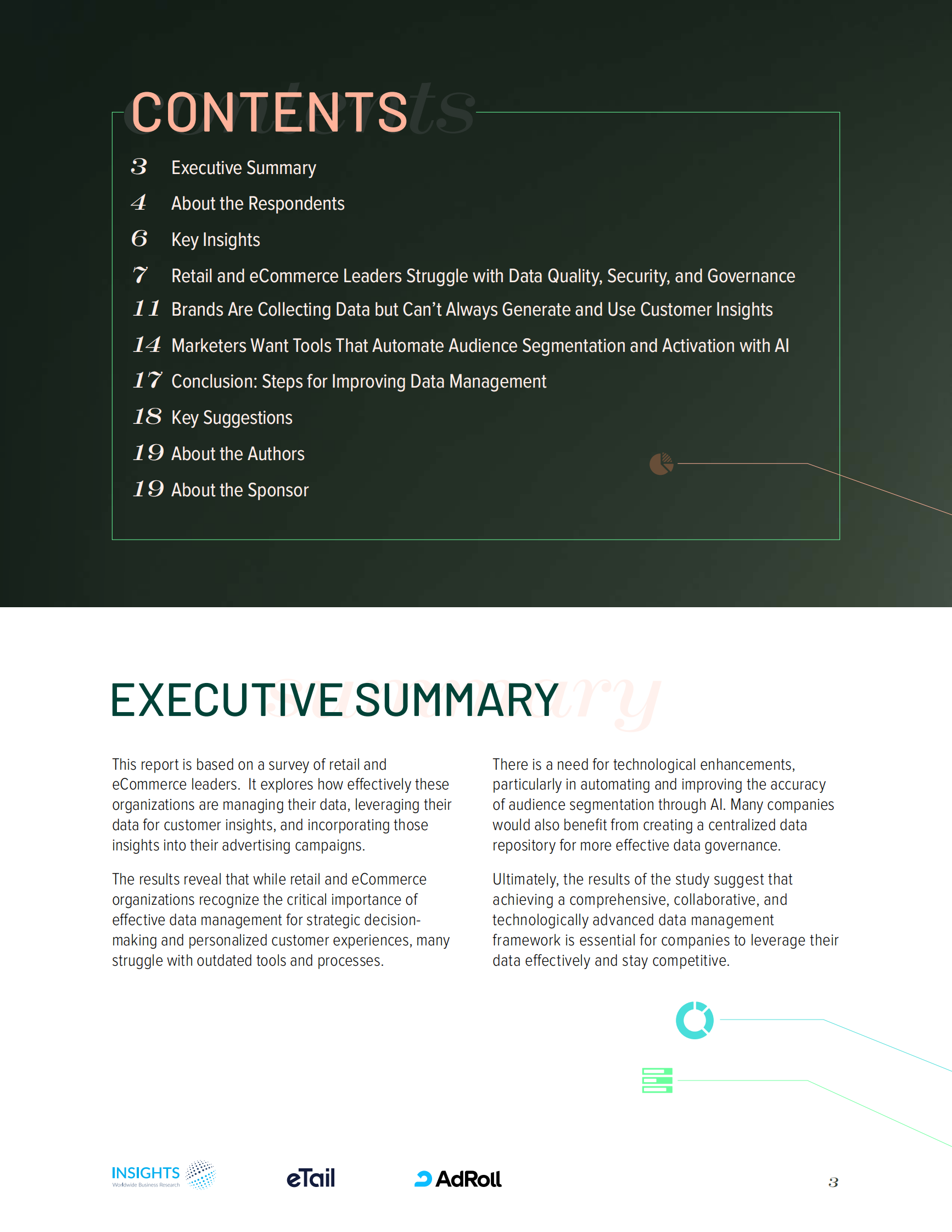 eTail&AdRoll：2024零售与电商行业数据管理、治理和分析最佳实践指南报告（英文版） 第3页