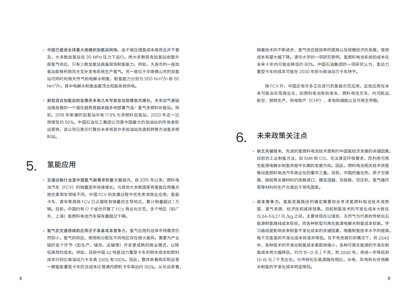 清华大学：2024年中国的氢能政策和技术现状及发展建议报告 第5页