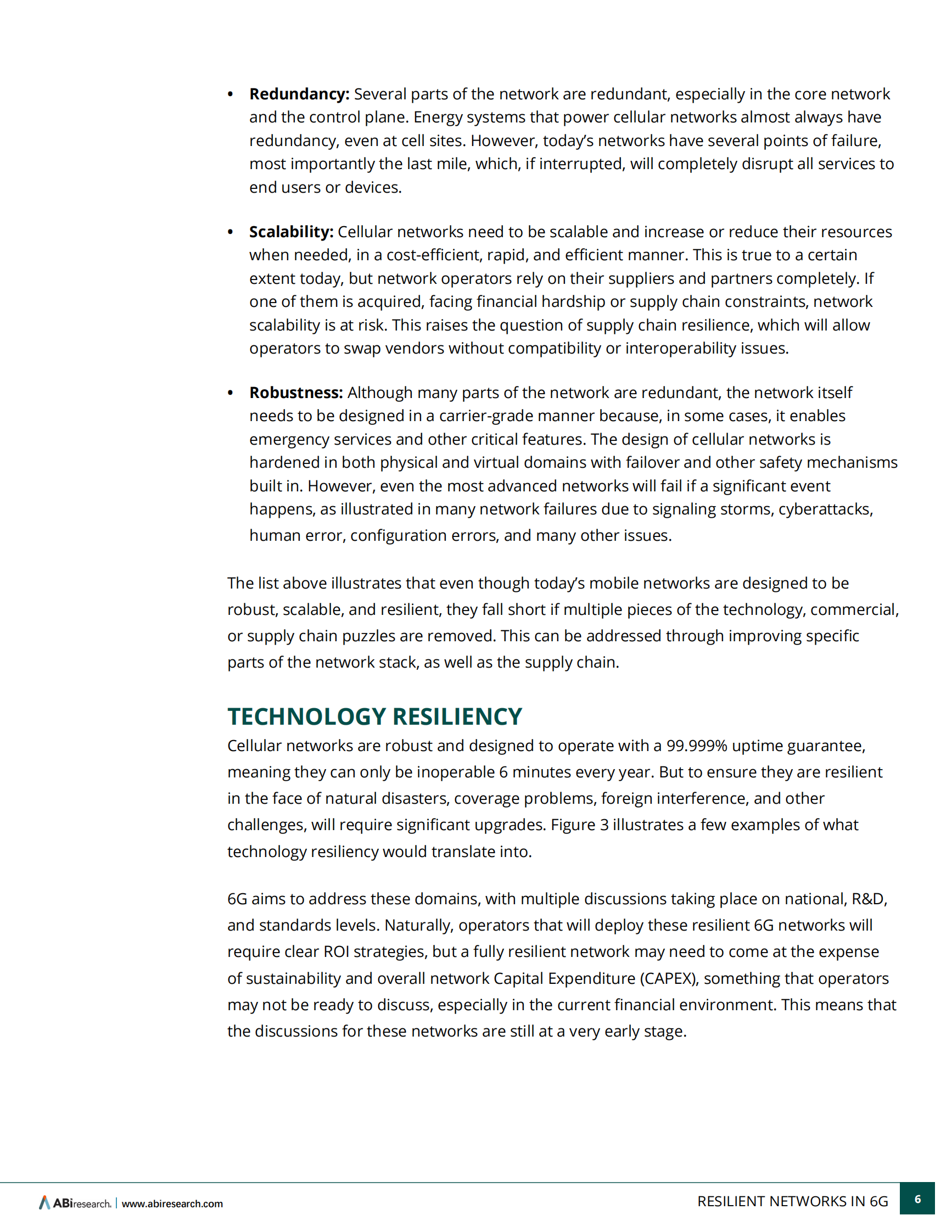 ABI Research &ampamp World：2024年6G网络韧性报告（英文版） 第6页