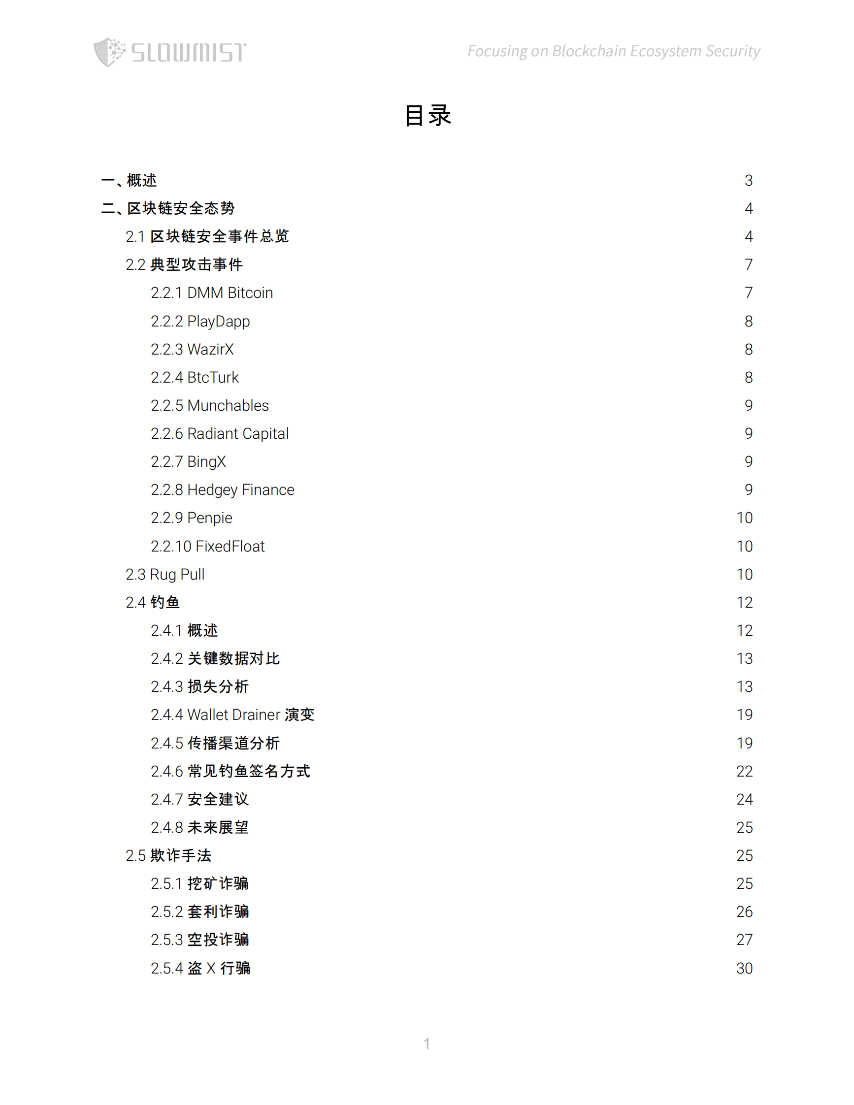 SlowMist慢雾：2024年区块链安全与反洗钱年度报告 第2页