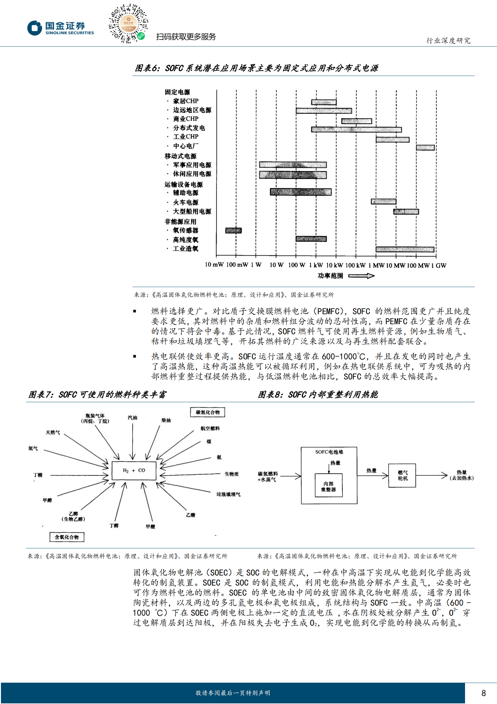 国金证券：氢能&燃料电池行业研究：固定式应用场景突破，海外固体氧化物电池迈入商业化 第8页